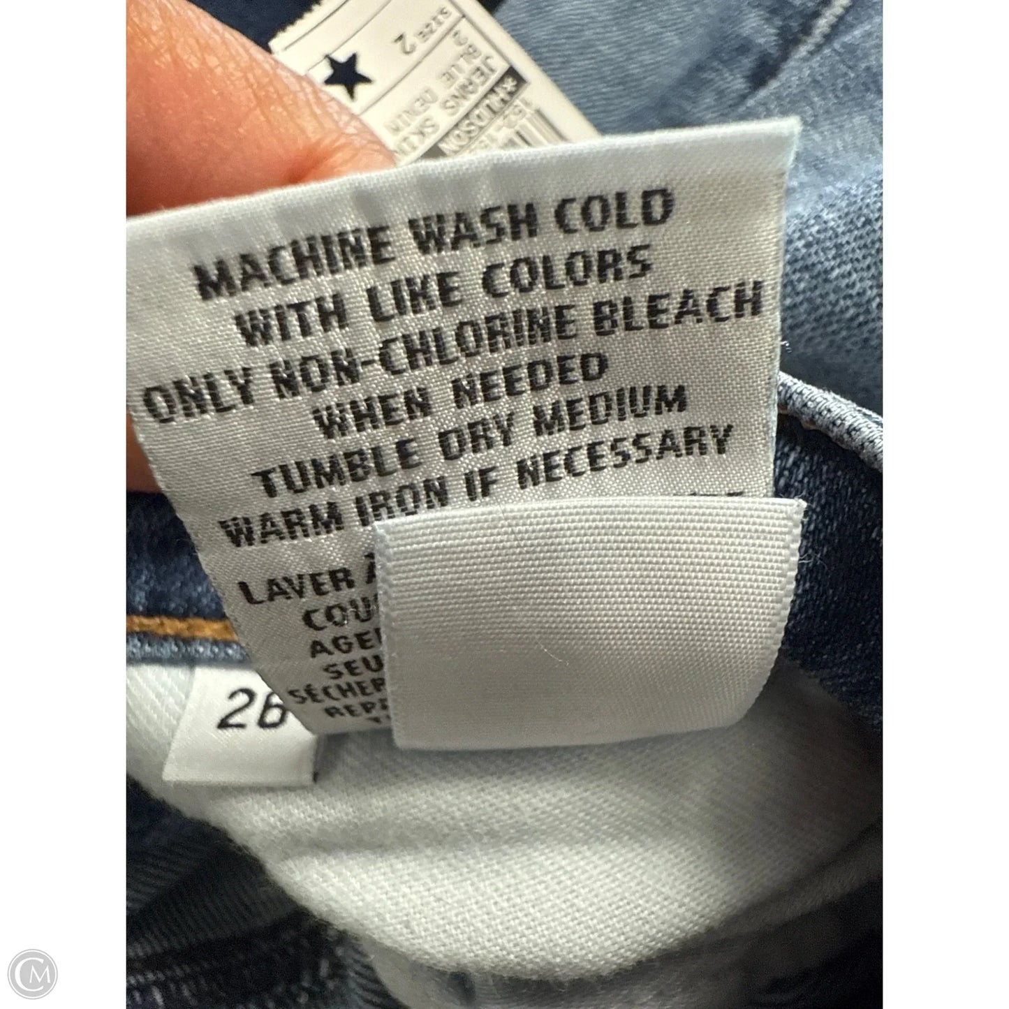 Jeans Skinny By Hudson In Blue Denim, Size: 2