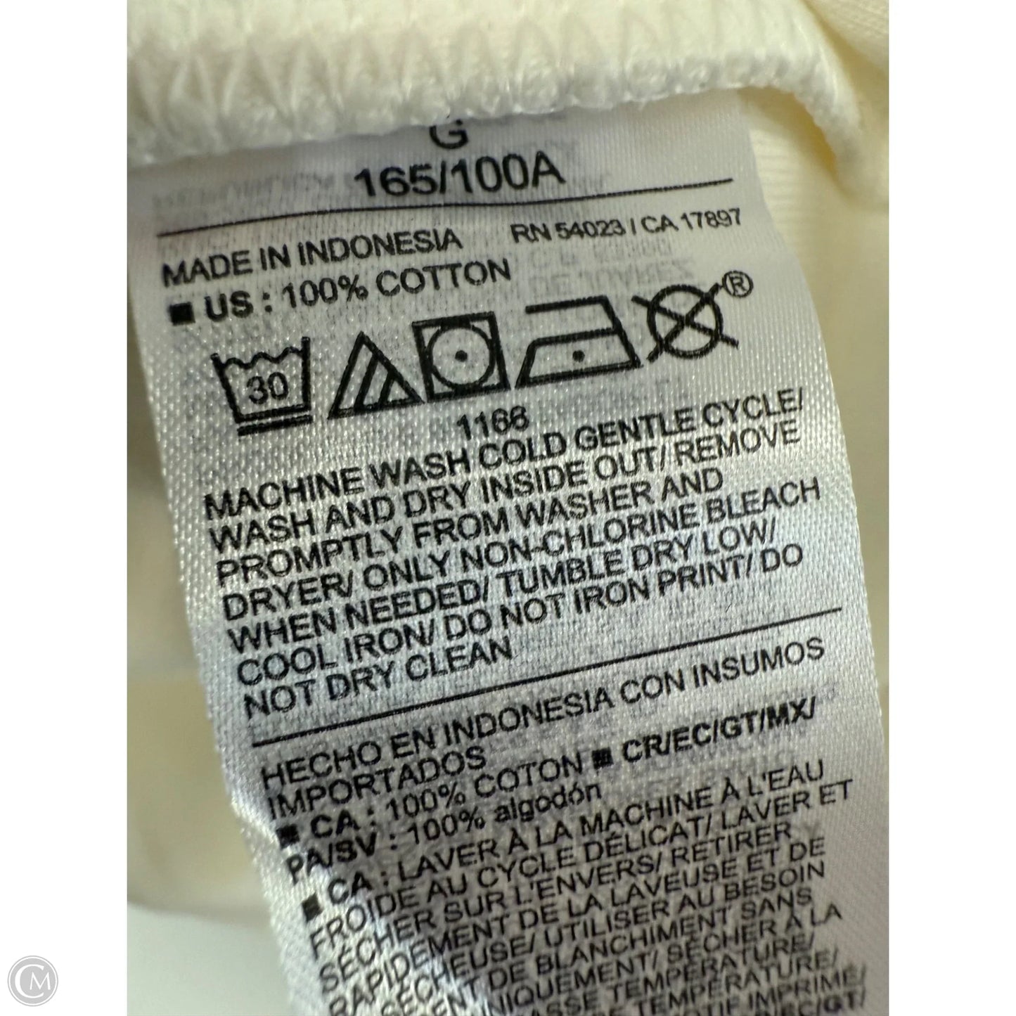 Top Short Sleeve By Old Navy In White, Size: L