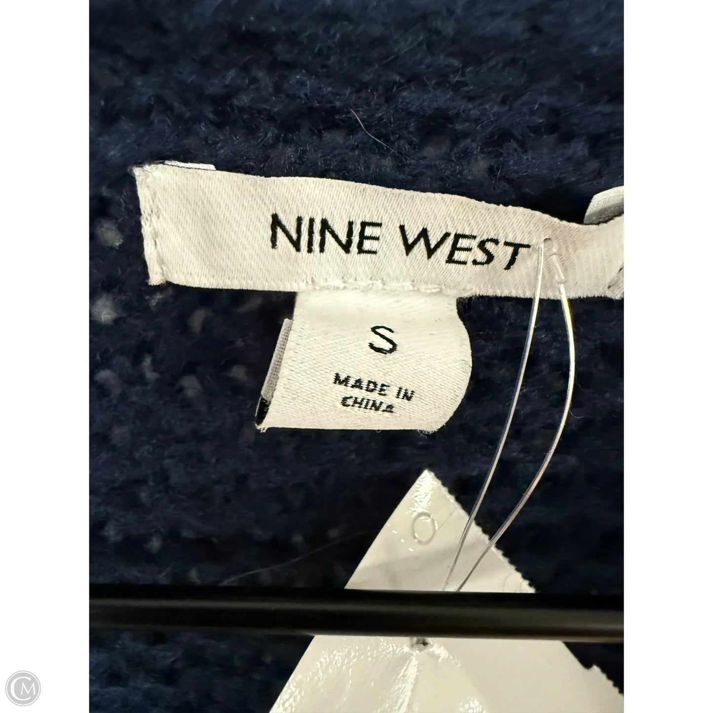 Sweater Cardigan By Nine West In Blue, Size: S