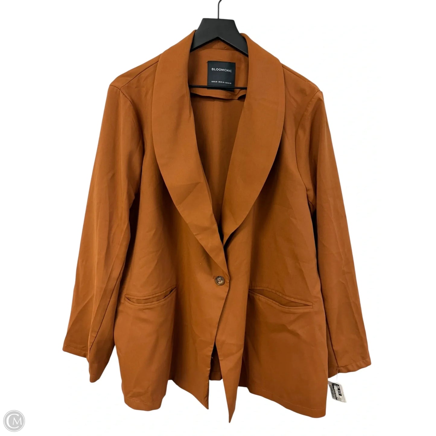 Blazer By Clothes Mentor In Orange, Size: 2x
