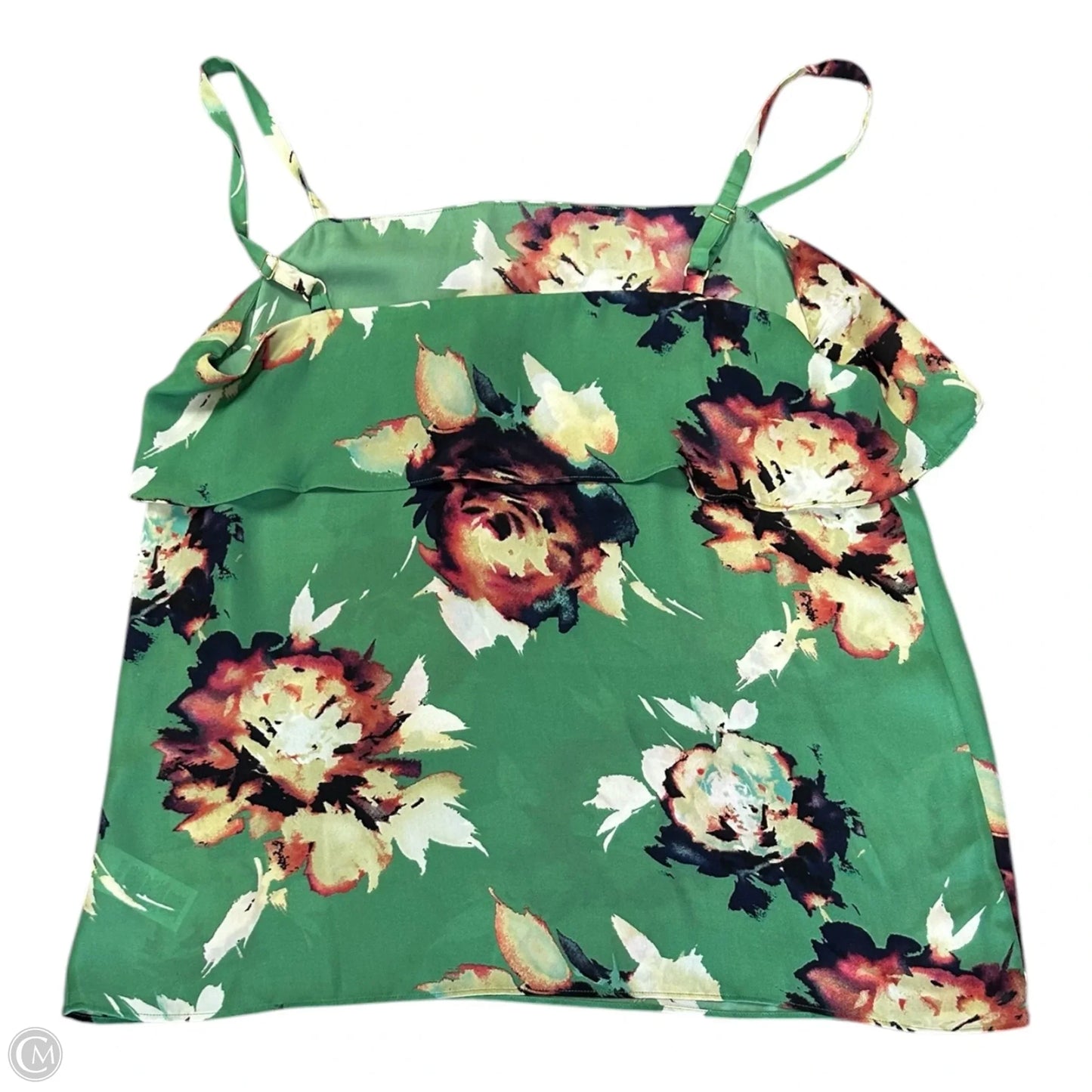 Top Sleeveless By Cabi In Floral Print, Size: M