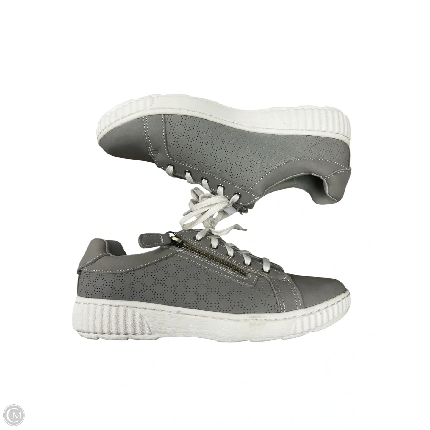 Shoes Sneakers By Clarks In Grey, Size: 7