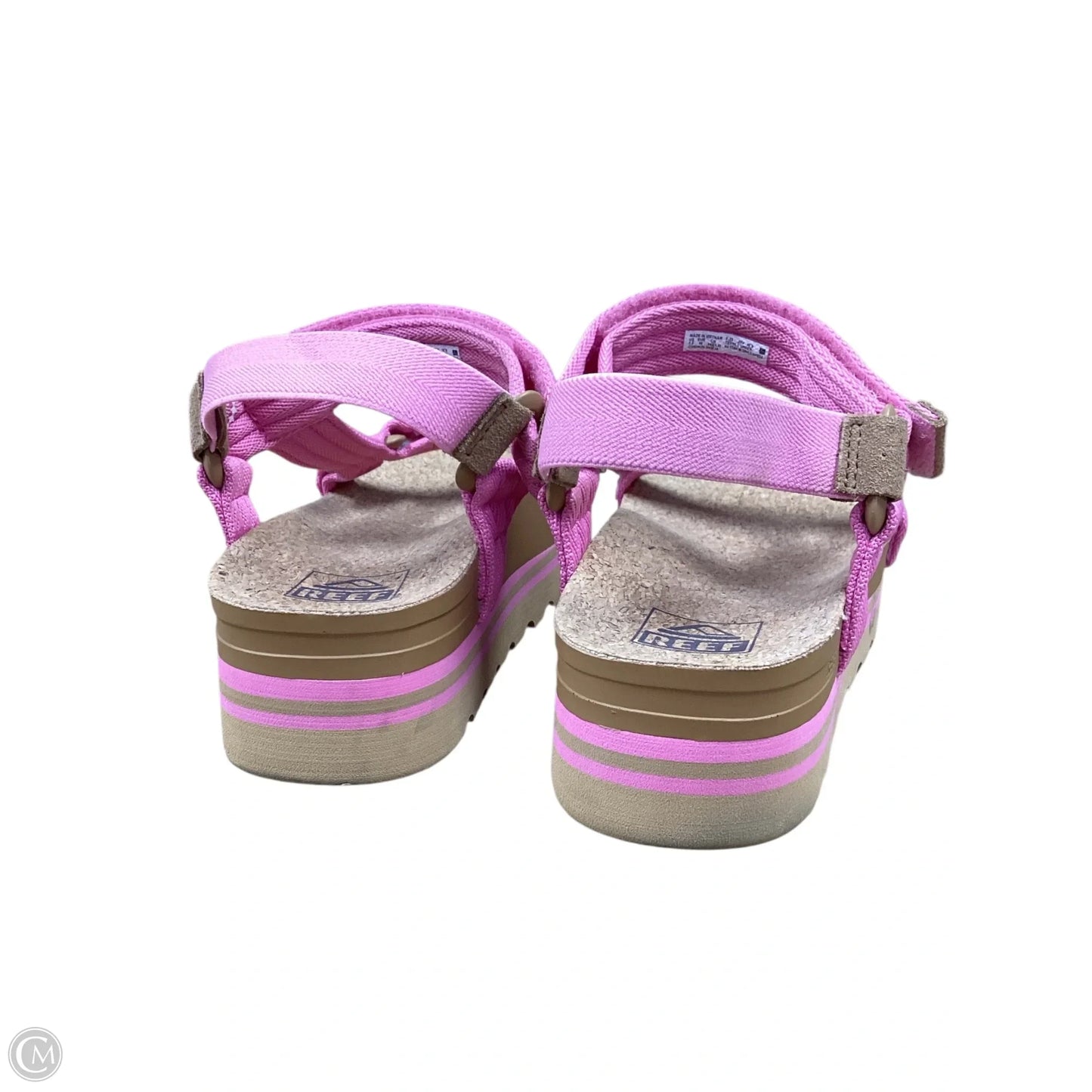 Sandals Heels Platform By Reef In Pink, Size: 7.5