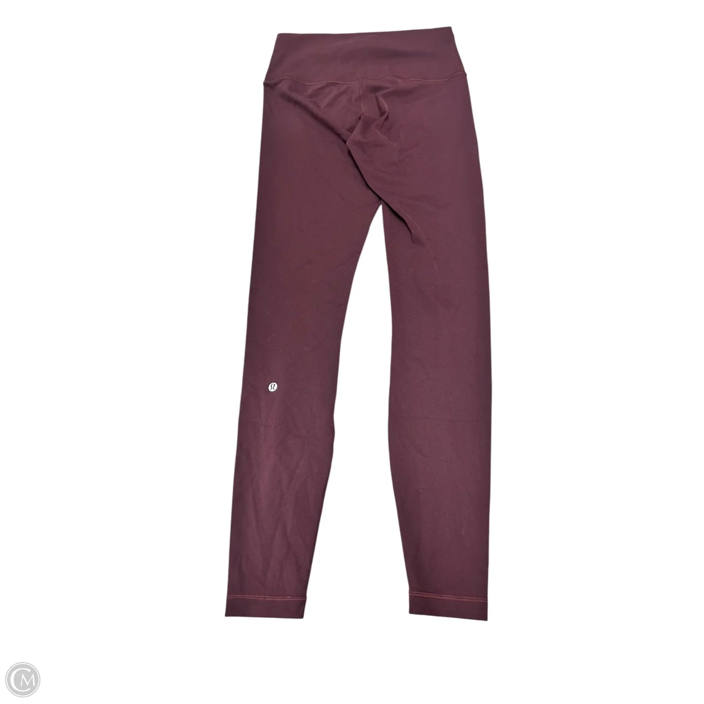 Athletic Leggings By Lululemon In Maroon, Size: 8