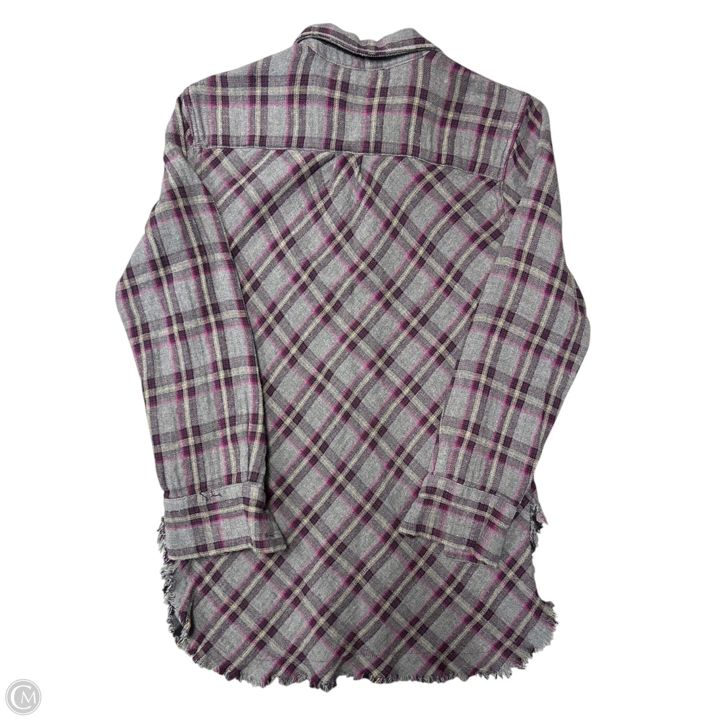 Blouse Long Sleeve By Cabi In Grey & Purple, Size: S
