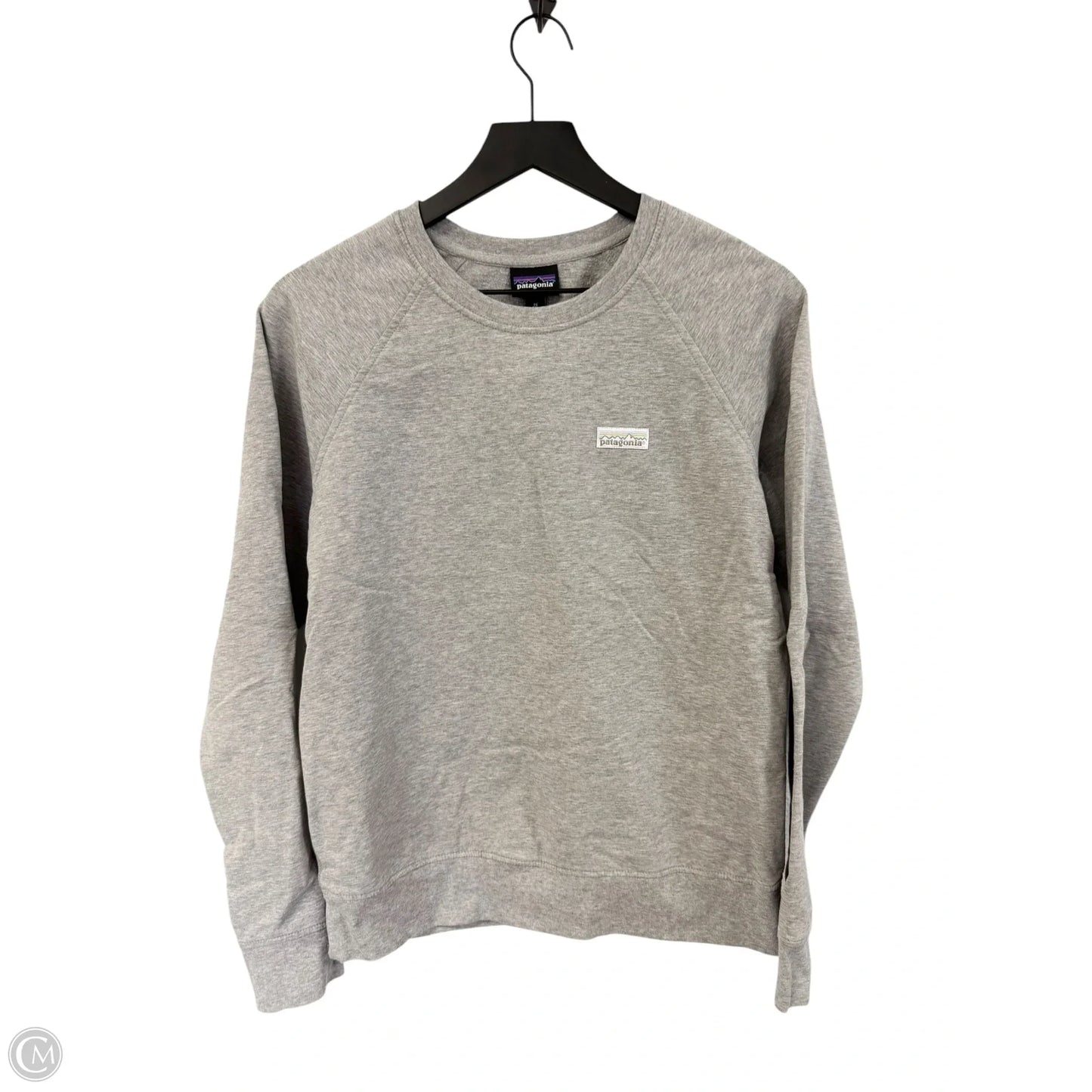 Sweatshirt Crewneck By Patagonia In Grey, Size: M
