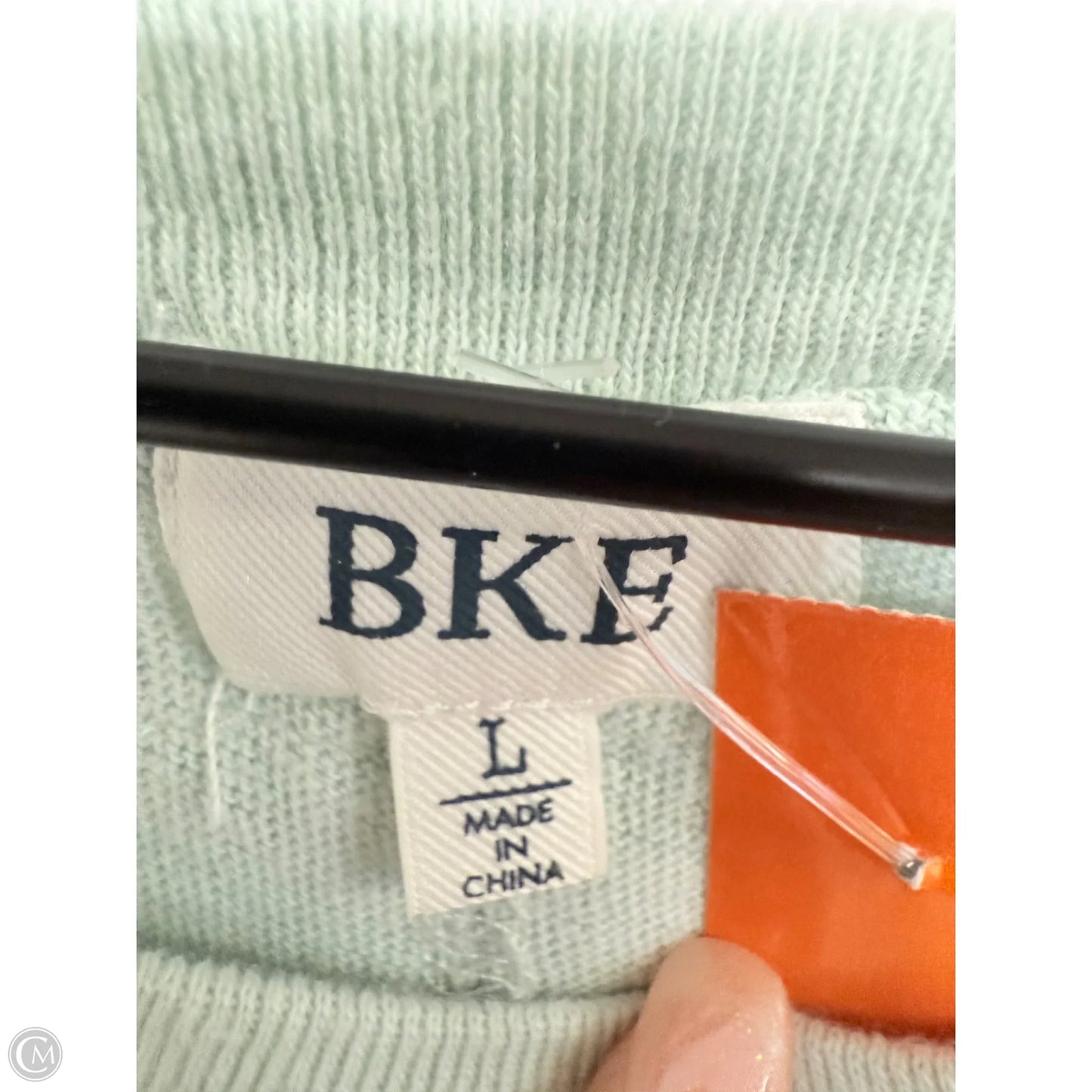 Top Short Sleeve By Bke In Green, Size: L
