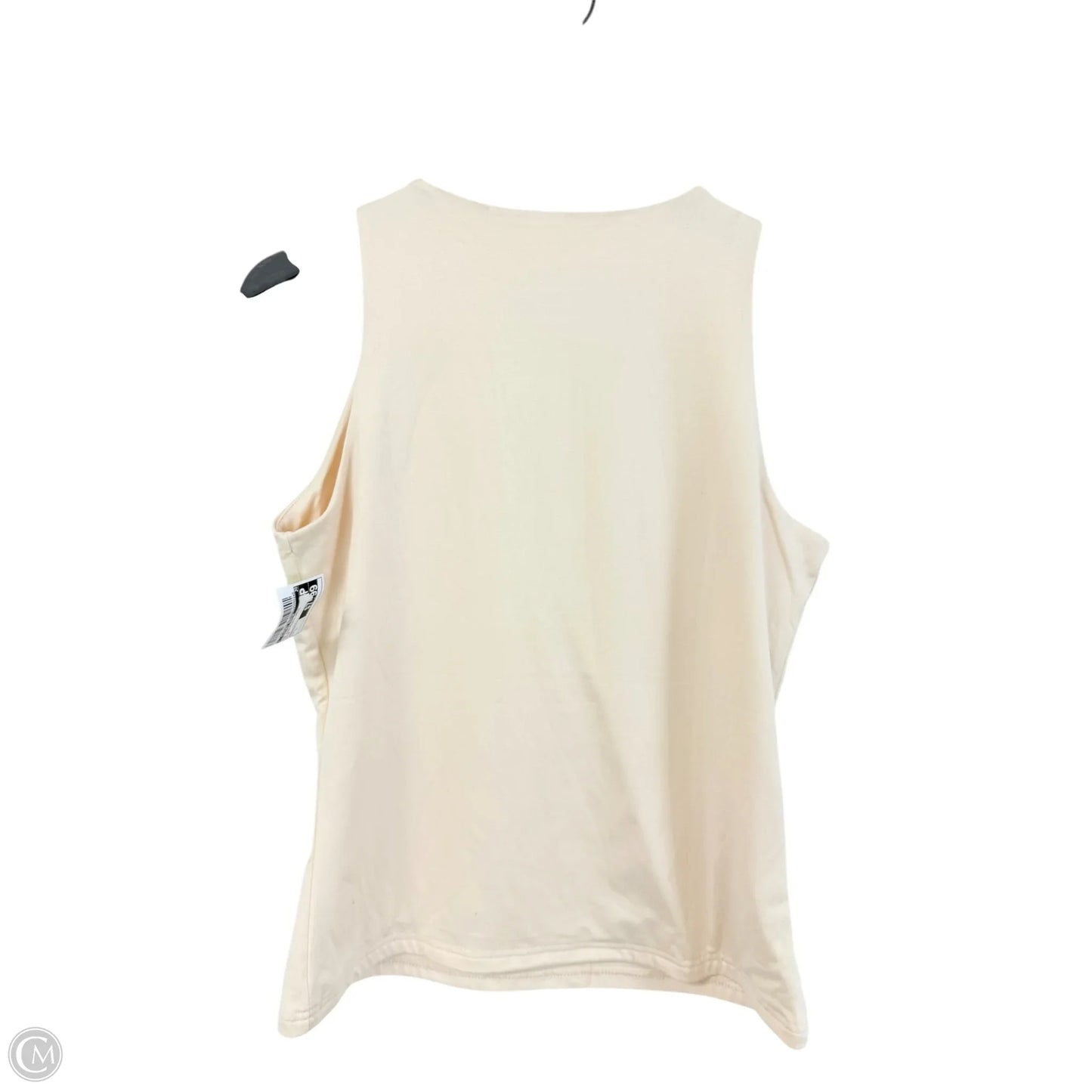 Top Sleeveless Basic By Clothes Mentor In Cream, Size: L