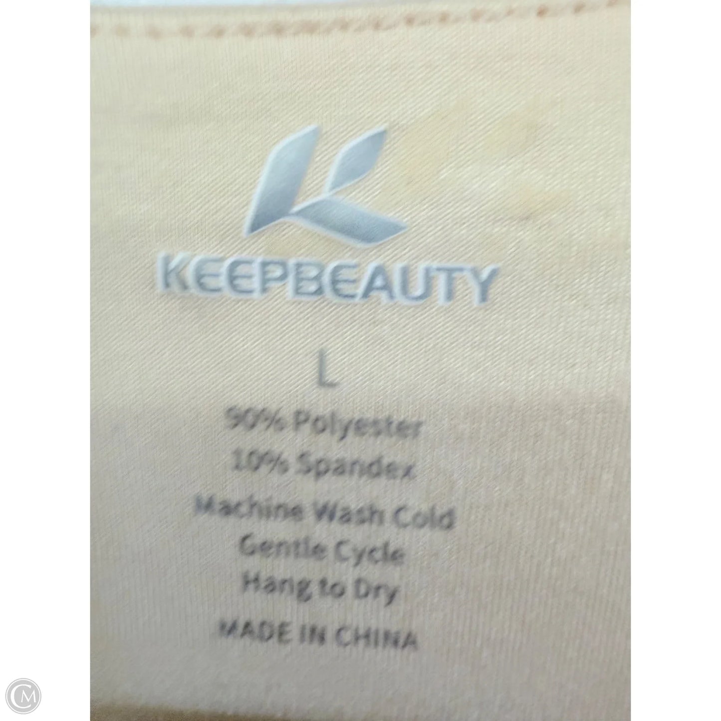 Top Sleeveless Basic By Clothes Mentor In Cream, Size: L