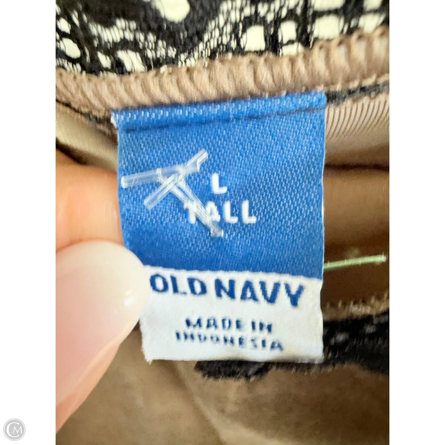 Top Sleeveless By Old Navy In Black & Brown, Size: L