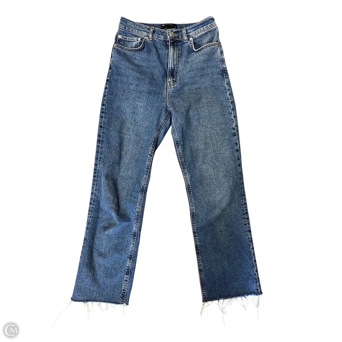 Jeans Straight By Asos In Blue Denim, Size: 6