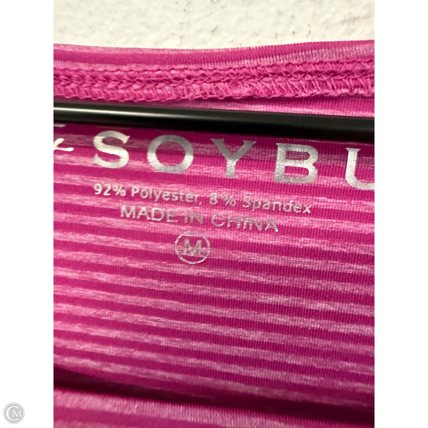 Athletic Top Short Sleeve By Soybu In Purple, Size: M