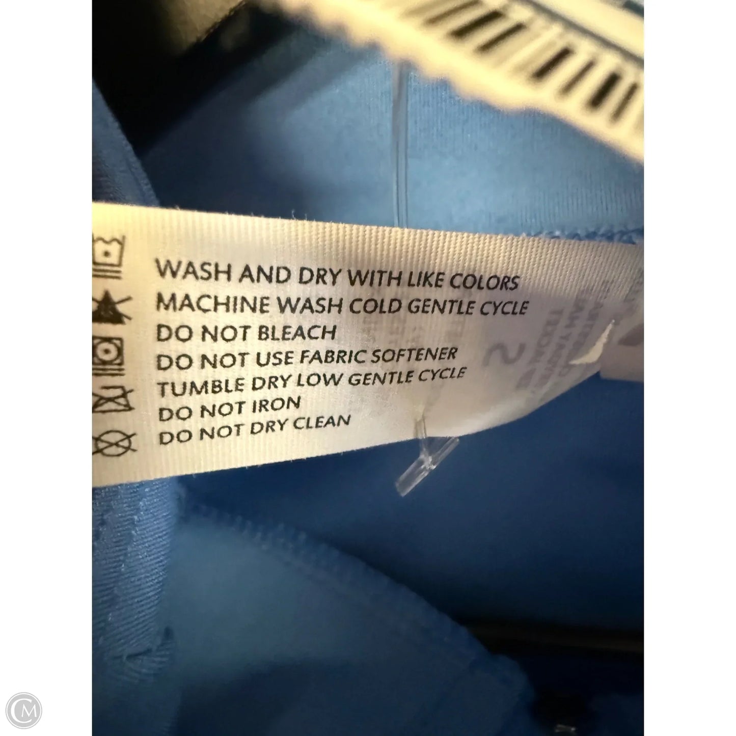 Athletic Jacket By Yogalicious In Blue, Size: S