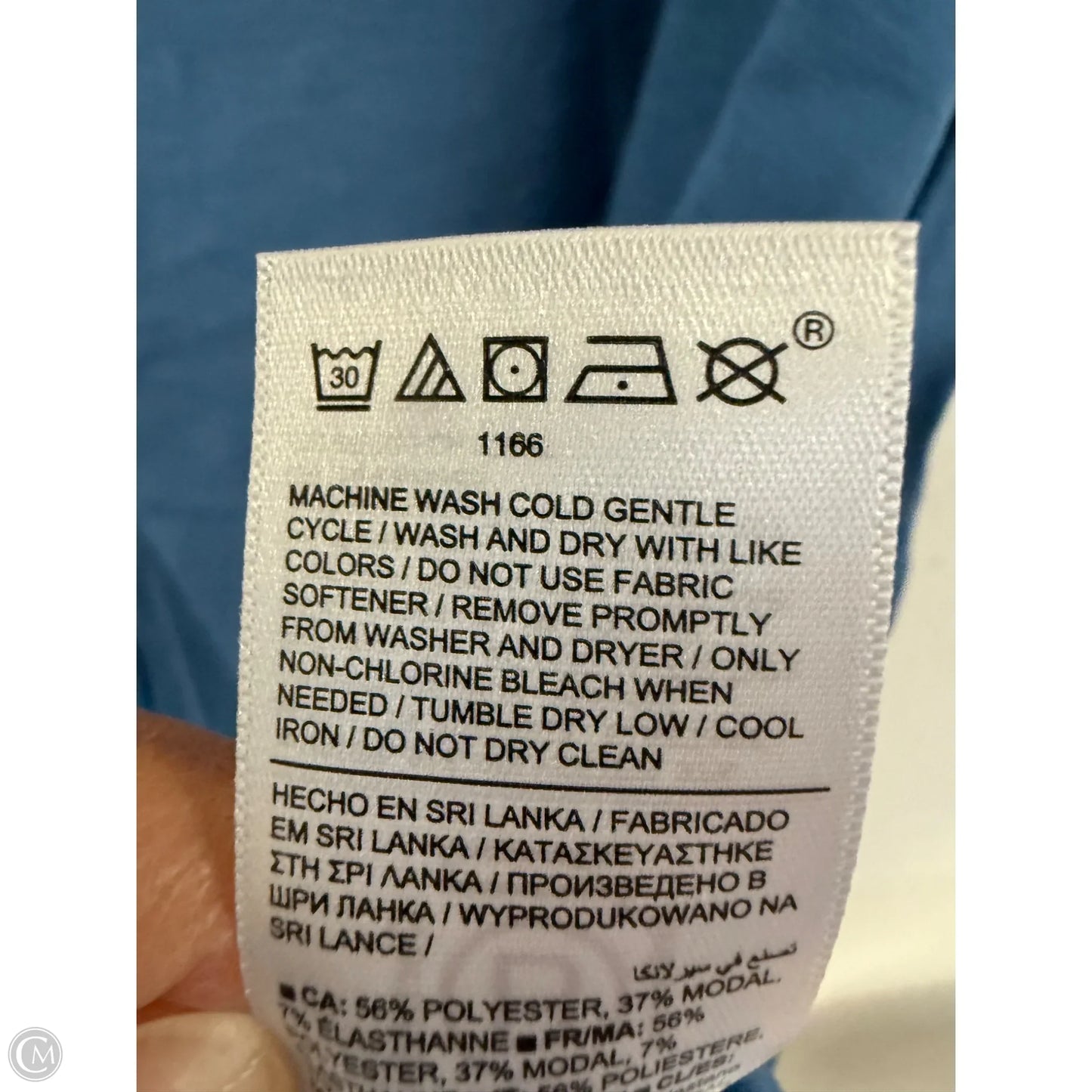 Athletic Top Short Sleeve By Athleta In Blue, Size: Xl