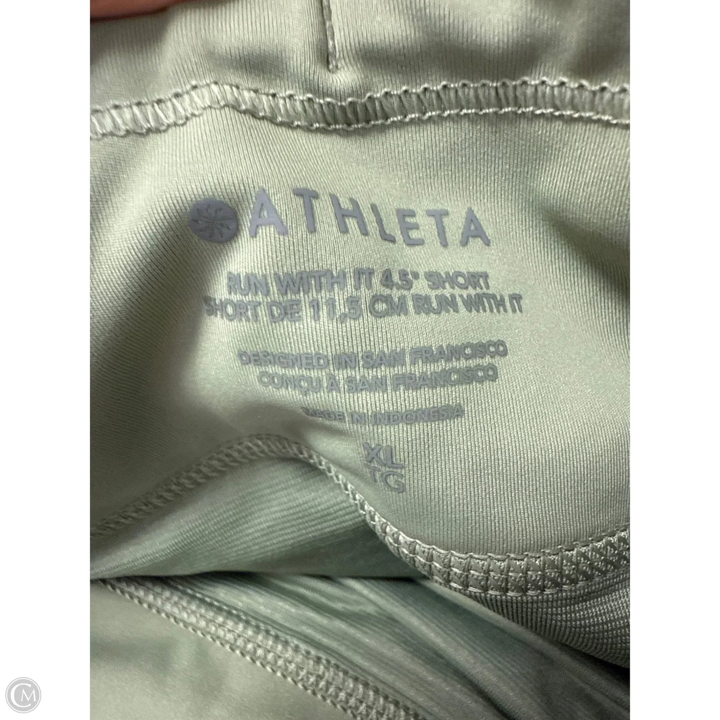 Athletic Shorts By Athleta In Green, Size: Xl