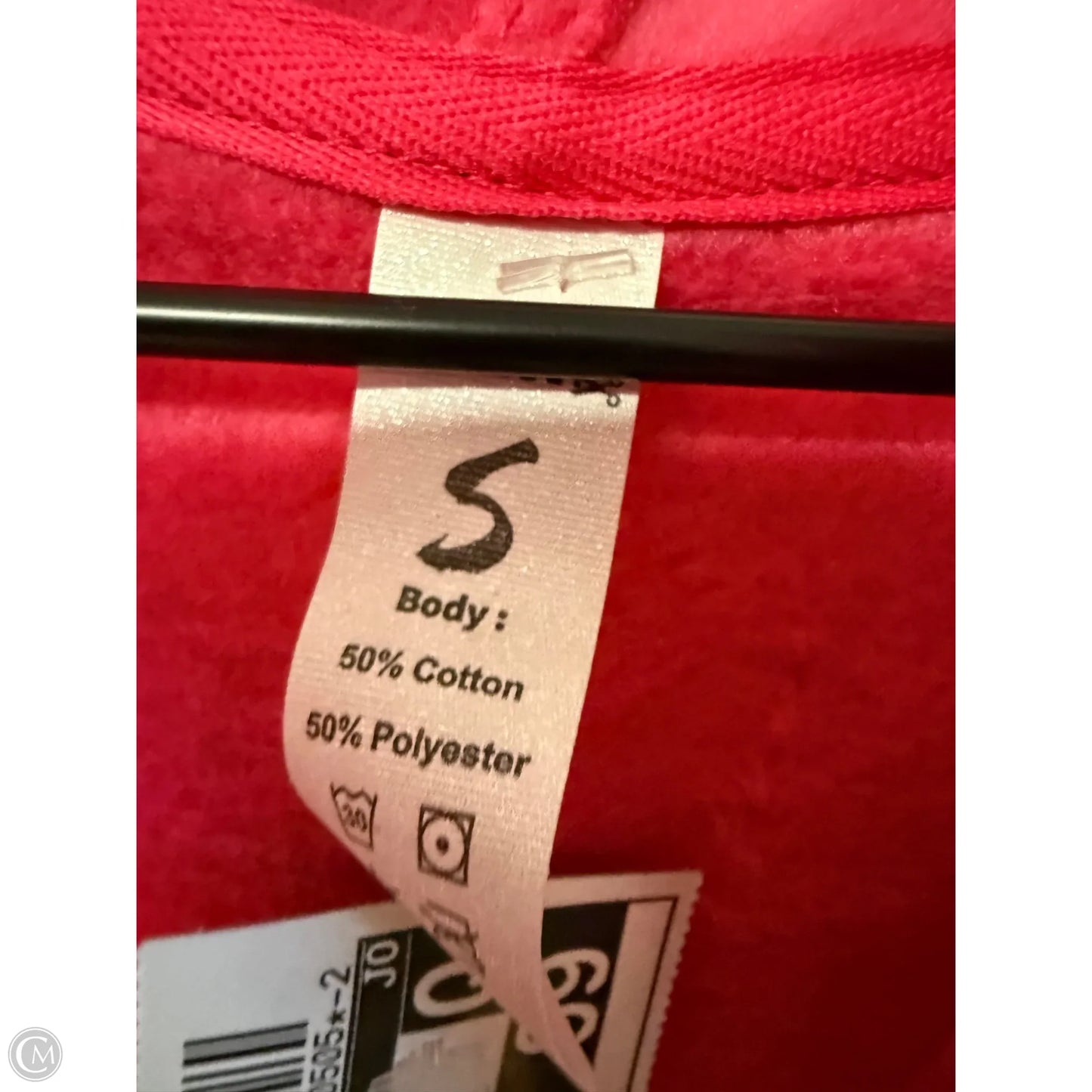Sweatshirt Hoodie By Cme In Pink, Size: S