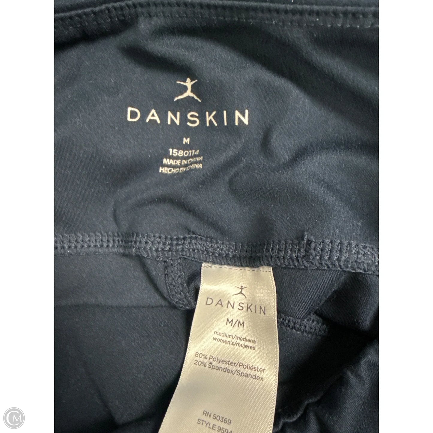 Athletic Leggings By Danskin In Navy, Size: M