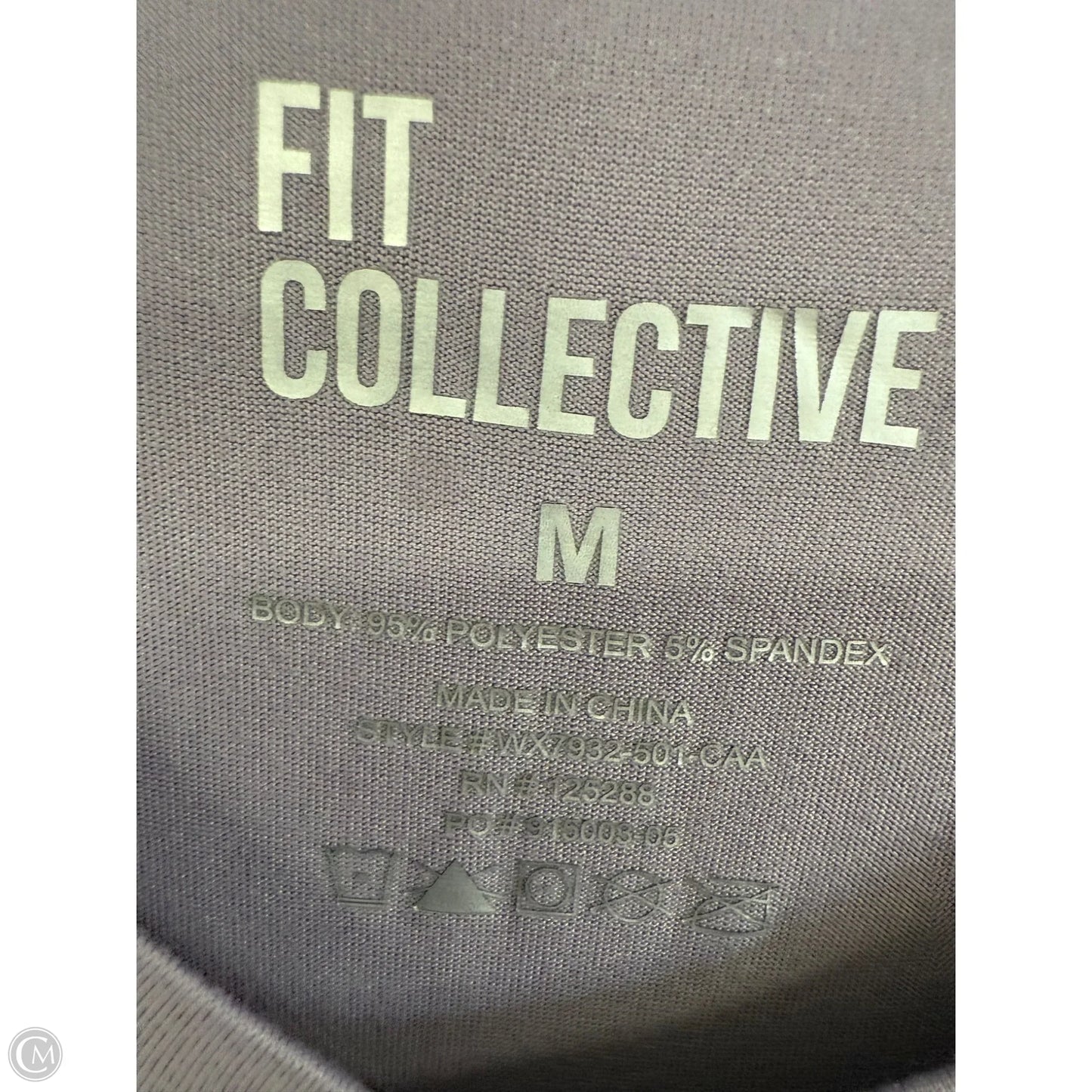 Athletic Top Long Sleeve Crewneck By Cme In Purple, Size: M