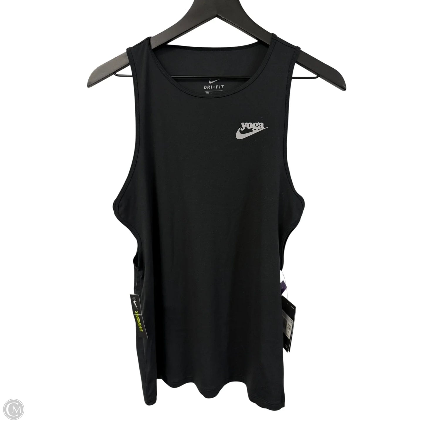 Athletic Tank Top By Nike Apparel In Black, Size: Xs
