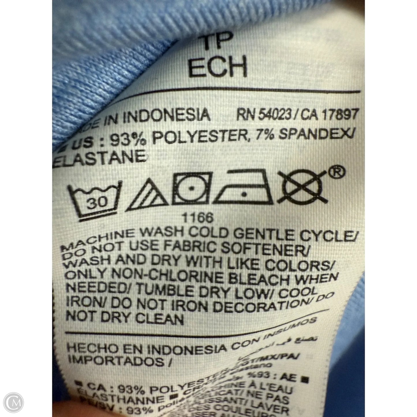 Athletic Top Long Sleeve Crewneck By Old Navy In Blue, Size: Xs