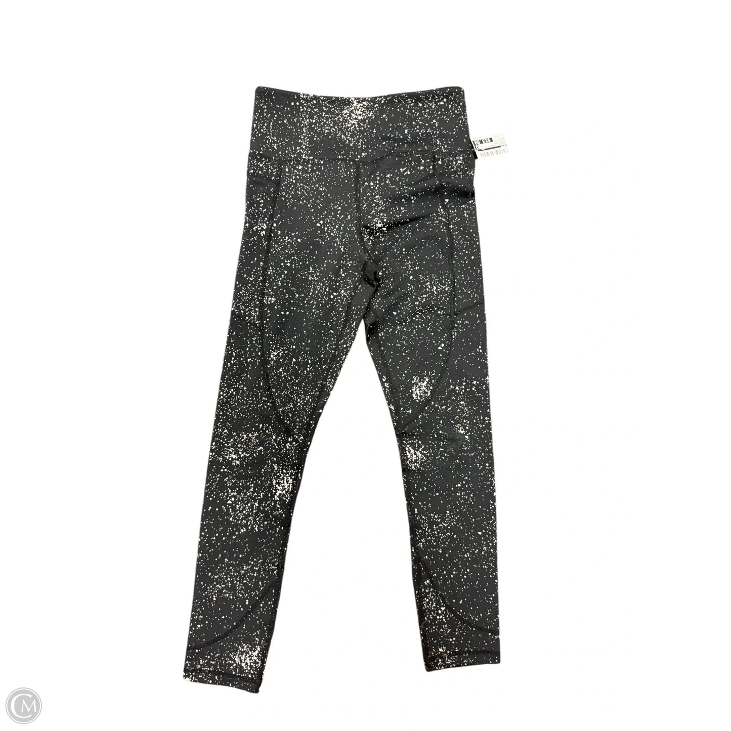 Athletic Leggings By Zyia In Black & Grey, Size: 4