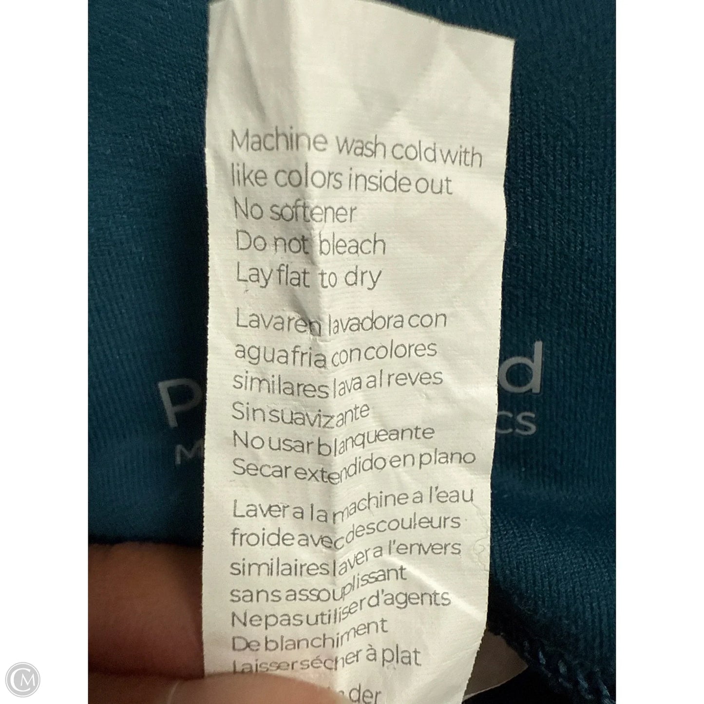 Athletic Leggings By Fabletics In Teal, Size: L