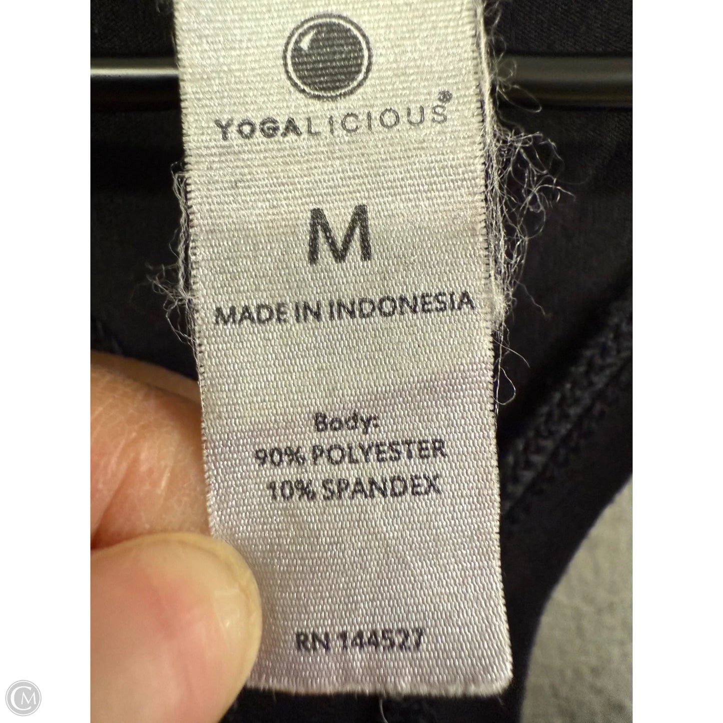 Athletic Tank Top By Yogalicious In Black, Size: M