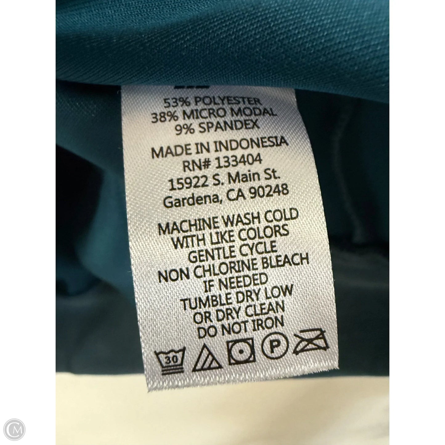 Athletic Sweatshirt Crewneck By Cmc In Teal, Size: M