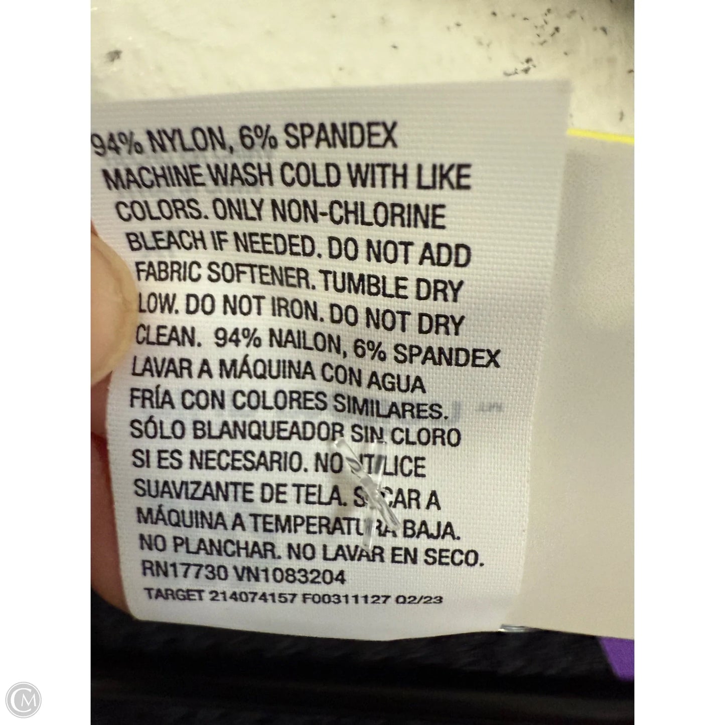 Athletic Top Short Sleeve By All In Motion In Black, Size: Xl