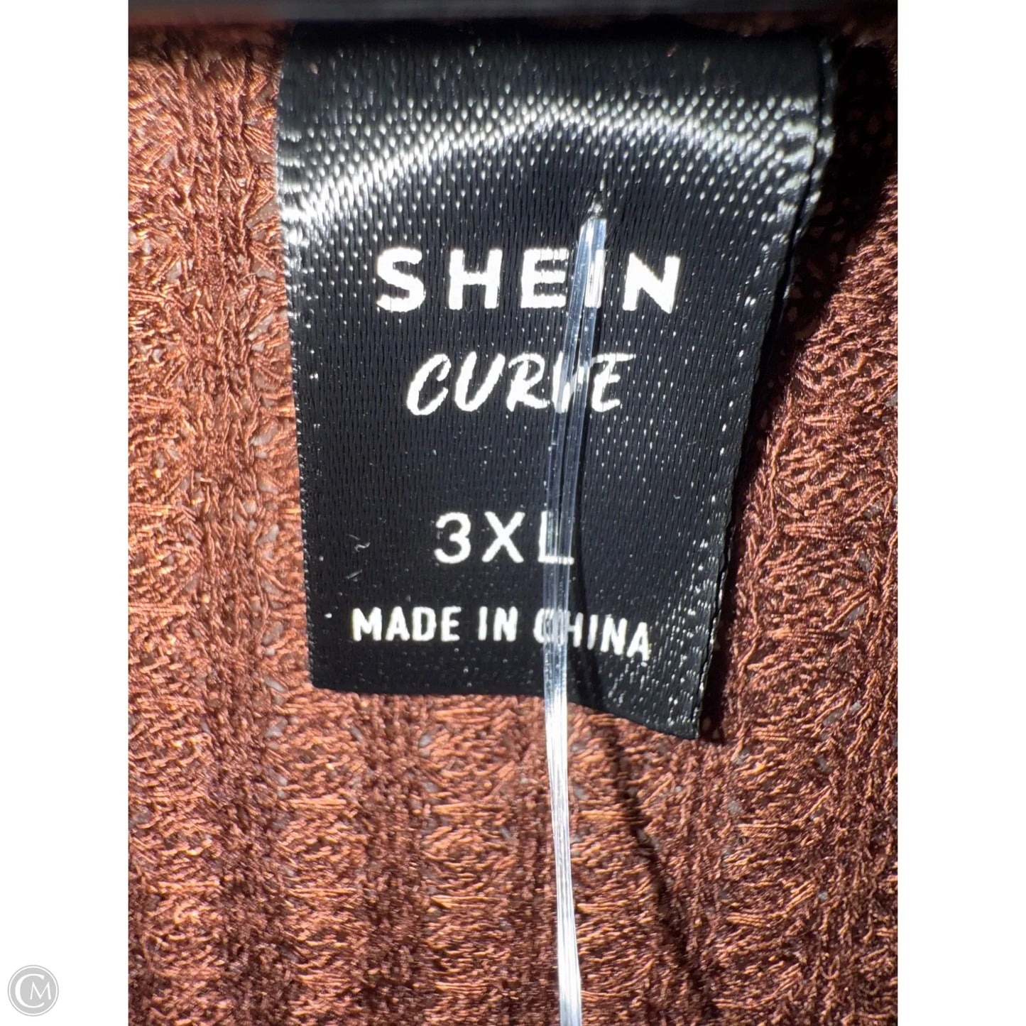 Top Long Sleeve By Shein In Brown, Size: 3x