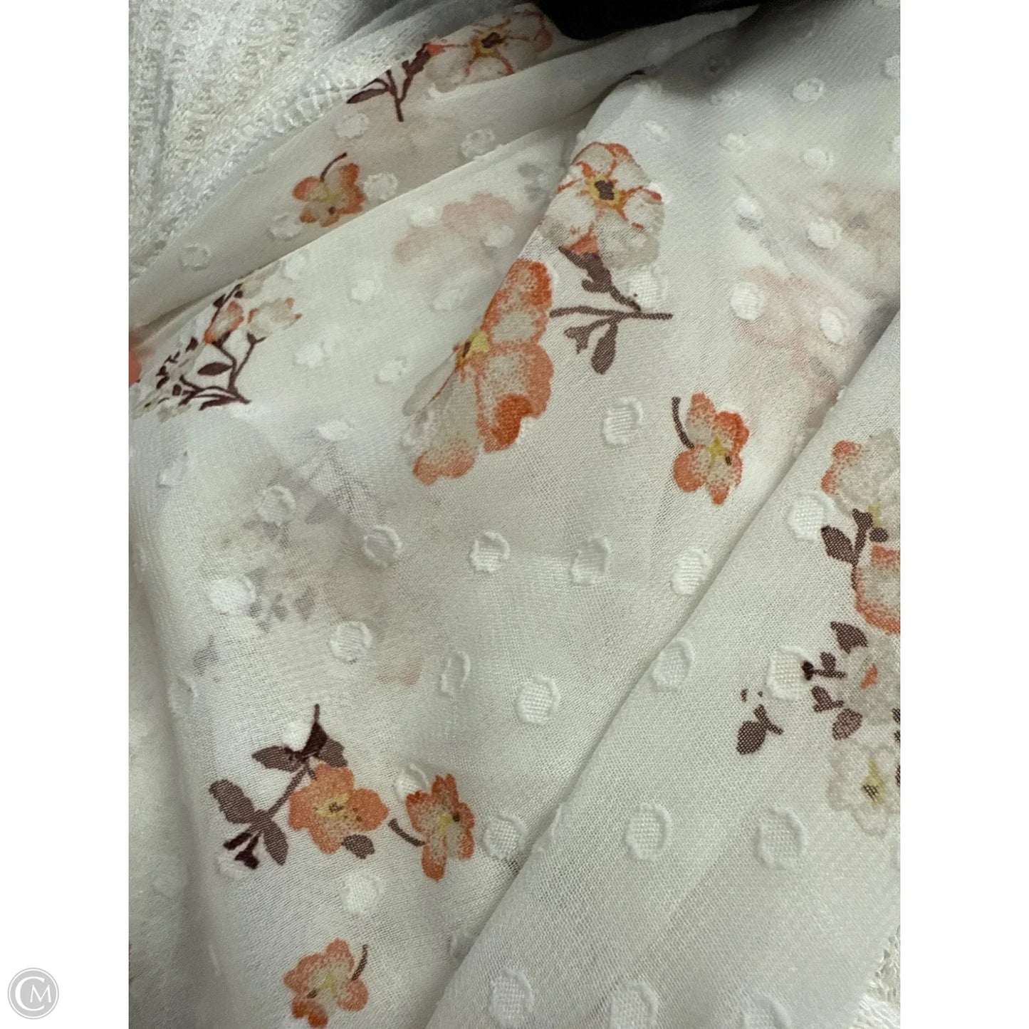 Top Long Sleeve By Blu Pepper In White, Size: M