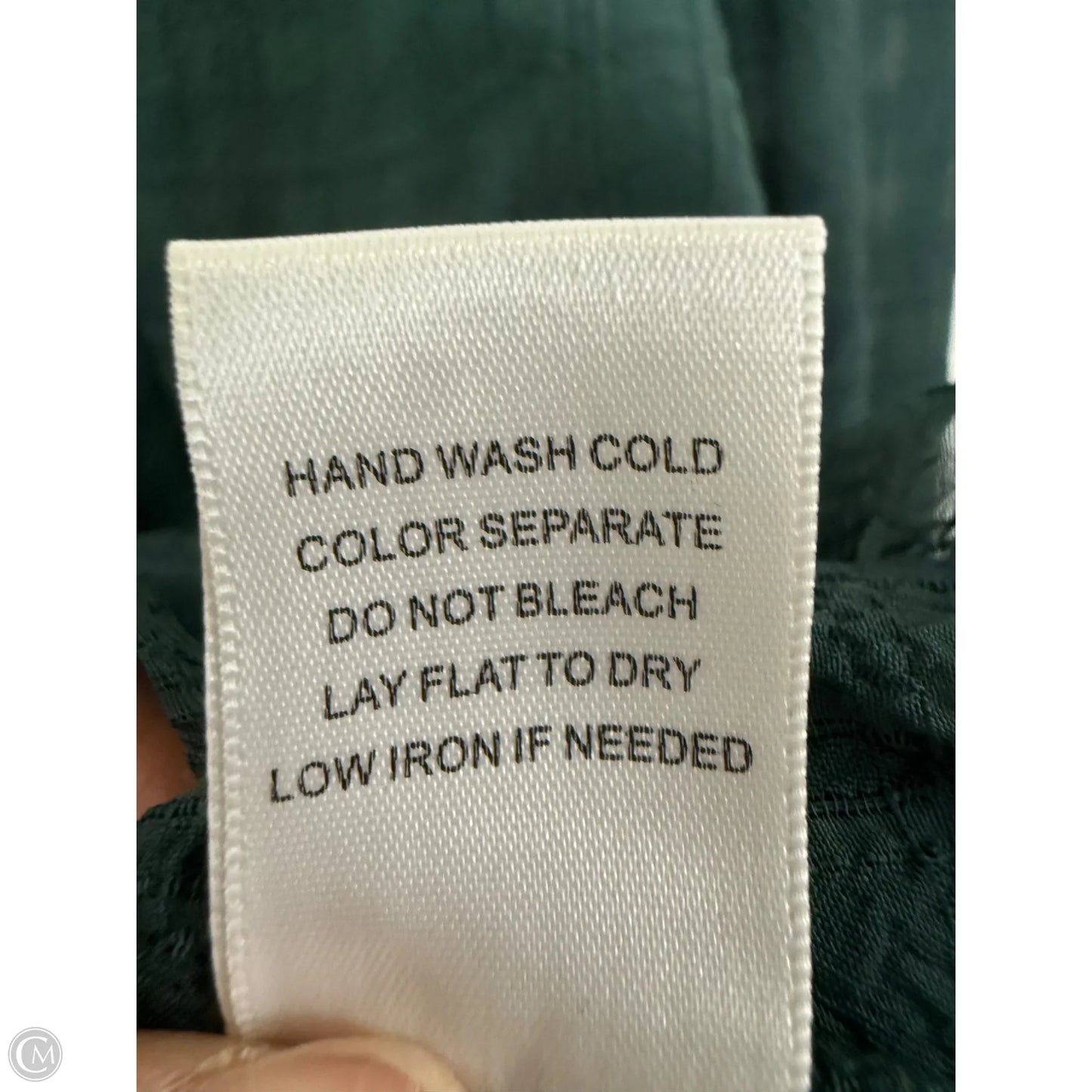 Top Long Sleeve By Gilli In Green, Size: M