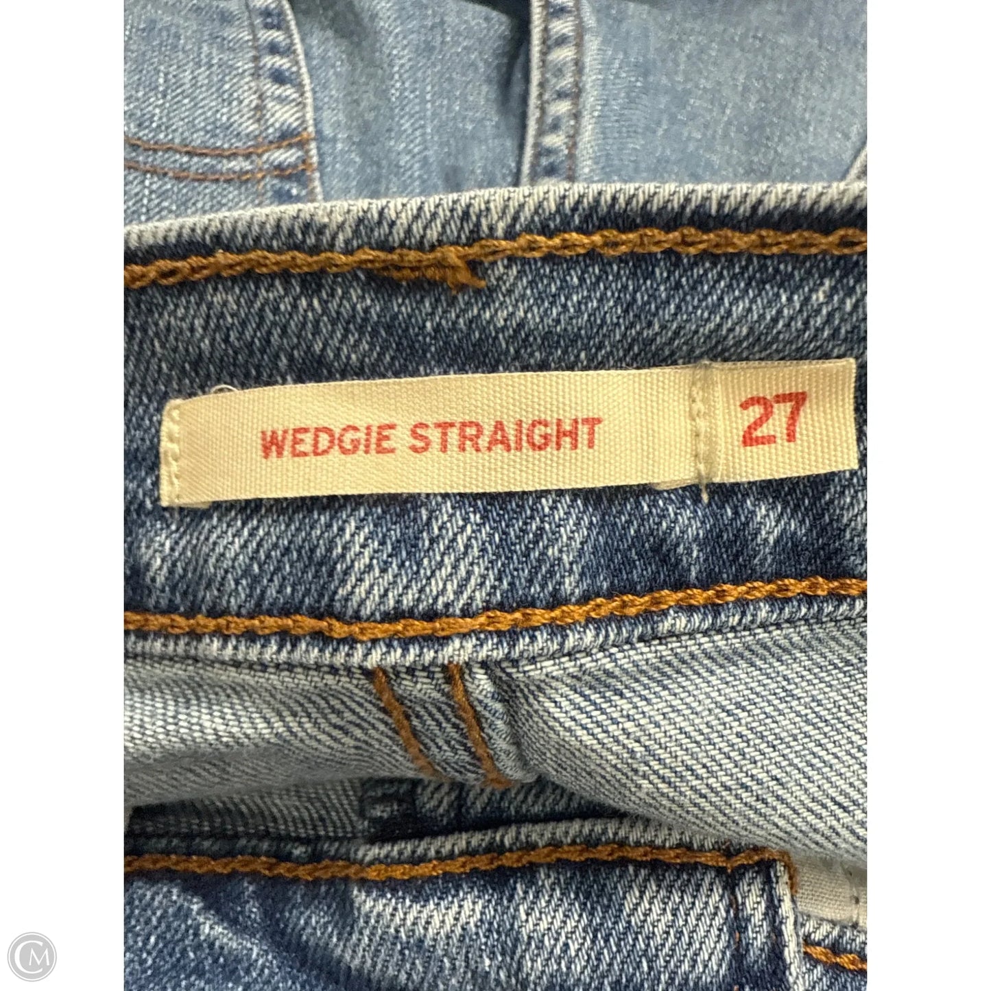 Jeans Straight By Levis In Blue Denim, Size: 4