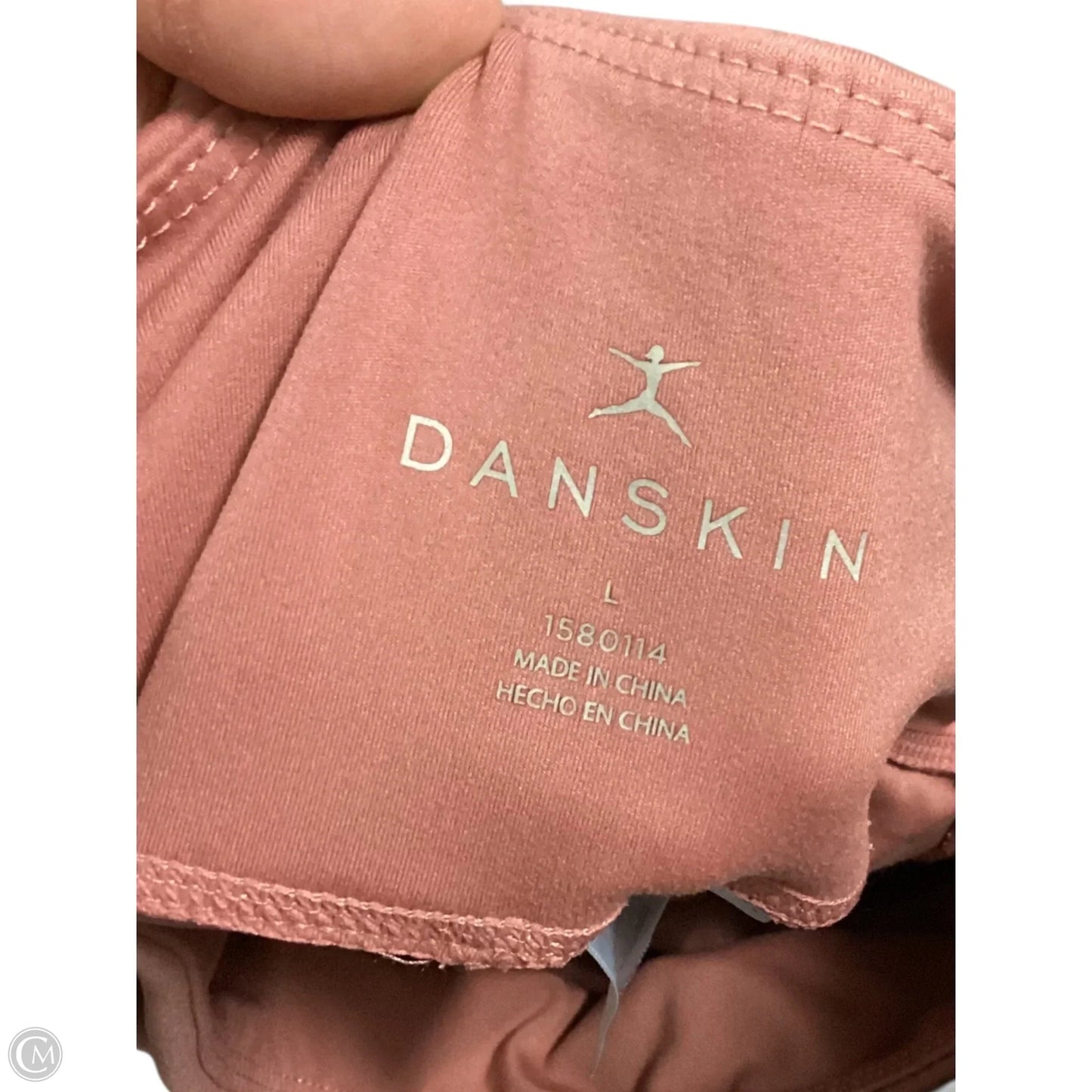Athletic Leggings By Danskin In Pink, Size: L