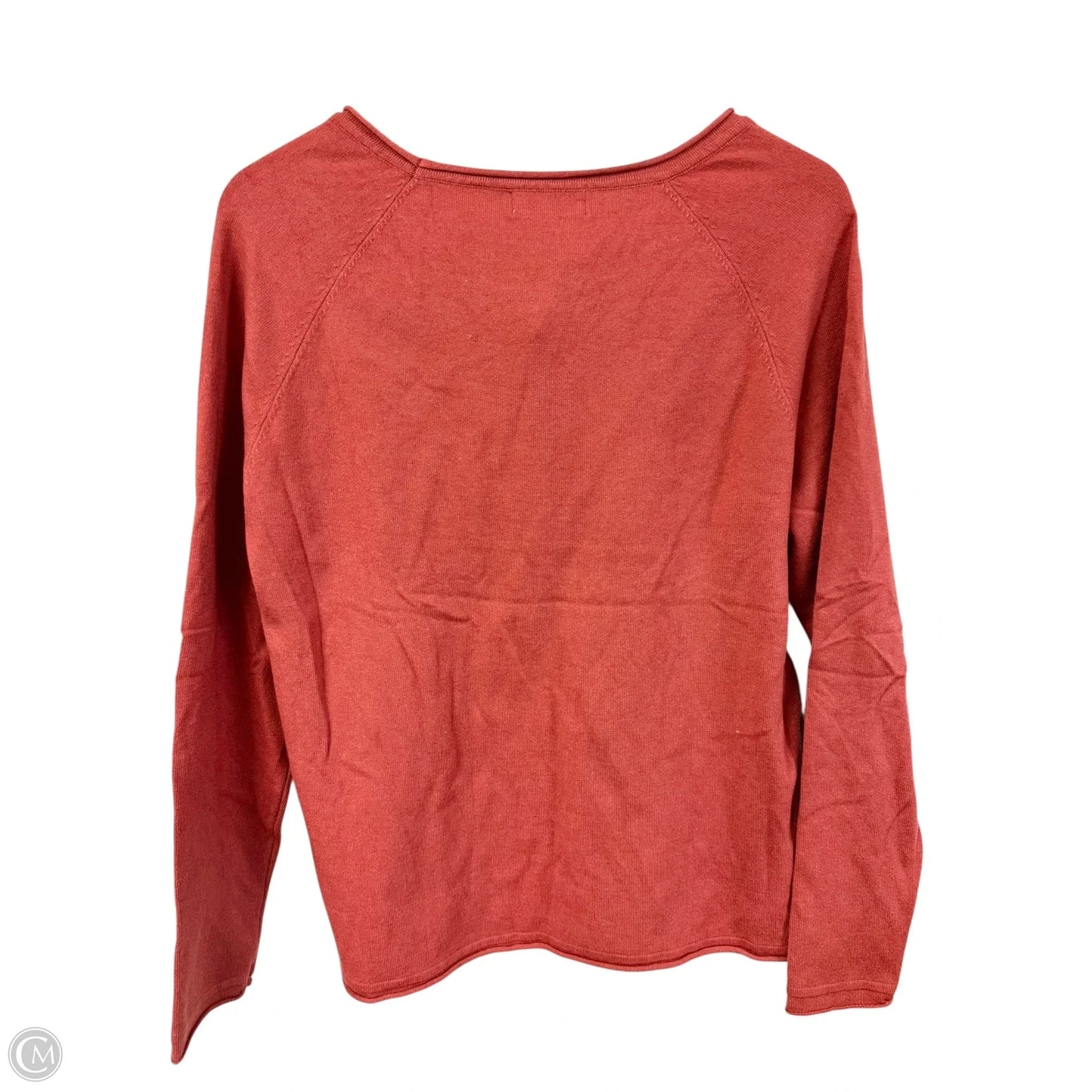 Top Long Sleeve By Zenana Outfitters In Orange, Size: Xl