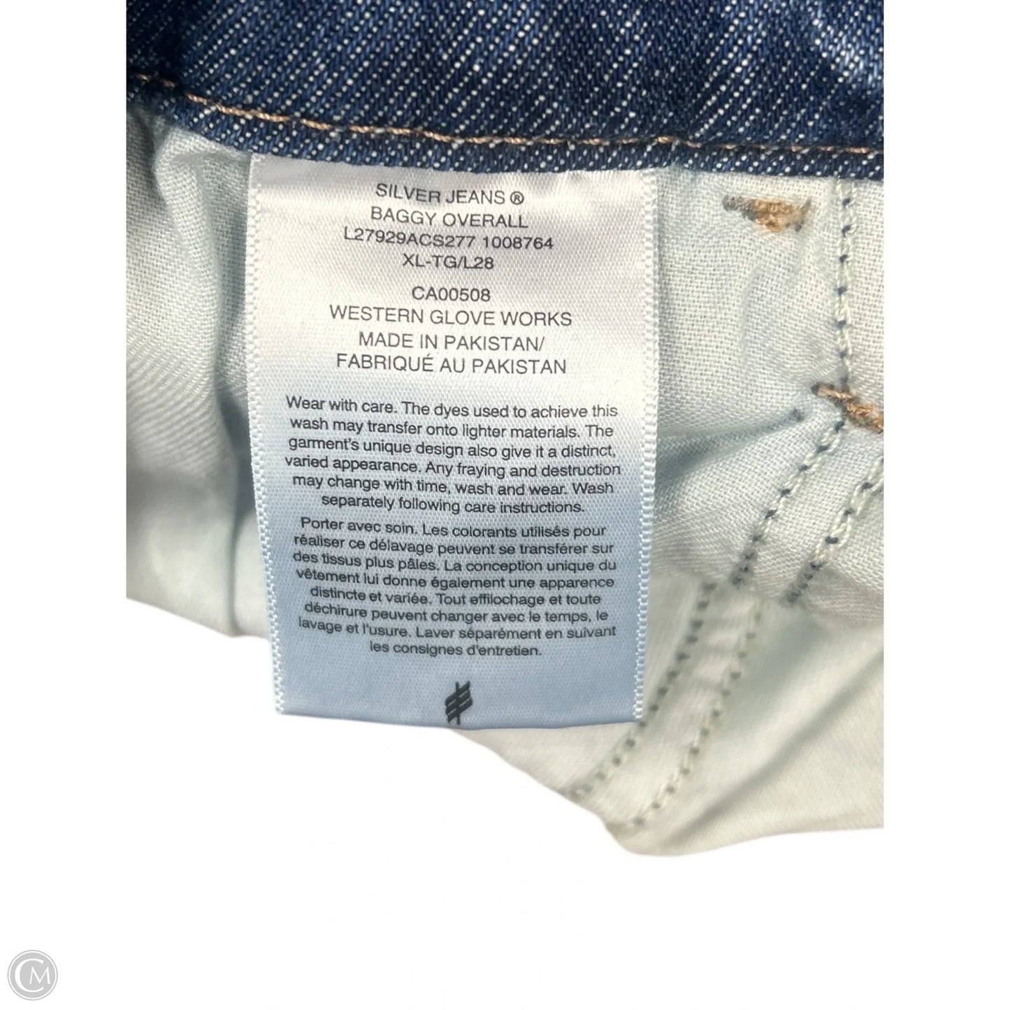 Overalls By Silver In Blue Denim, Size: Xl
