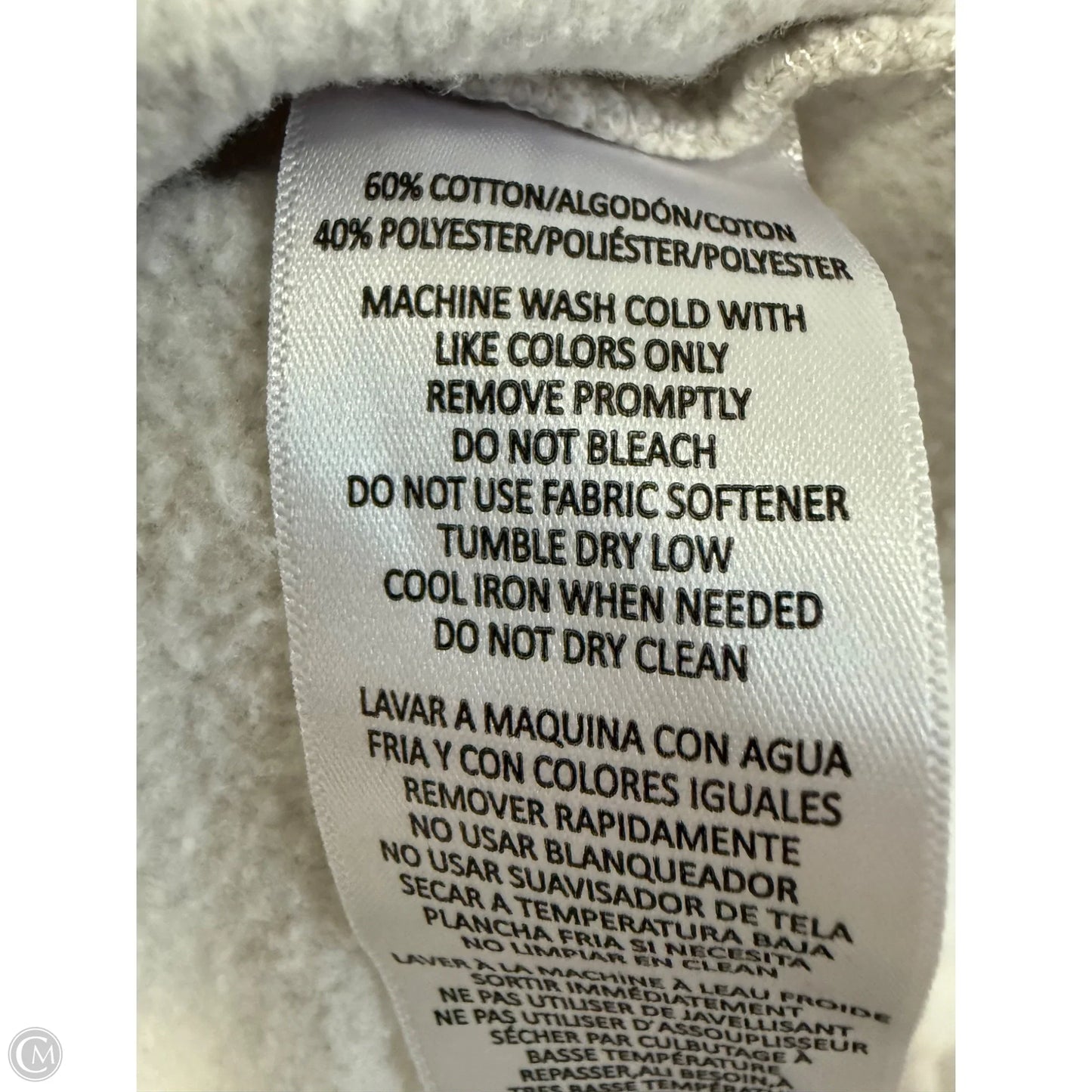 Sweatshirt Hoodie By Calvin Klein Performance In Grey, Size: Xl