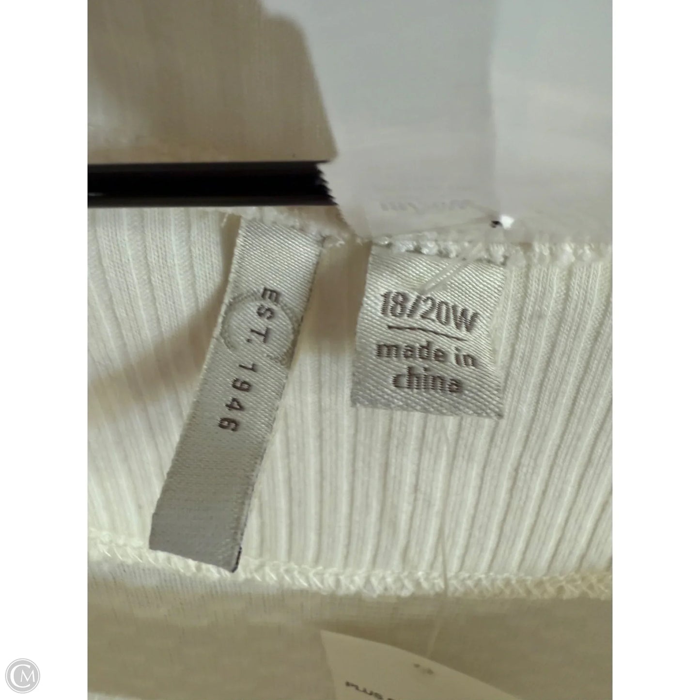Sweater By Clothes Mentor In White, Size: 2x
