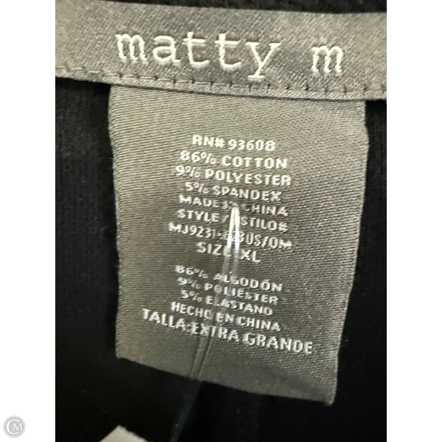 Blazer By Matty M In Black, Size: Xl
