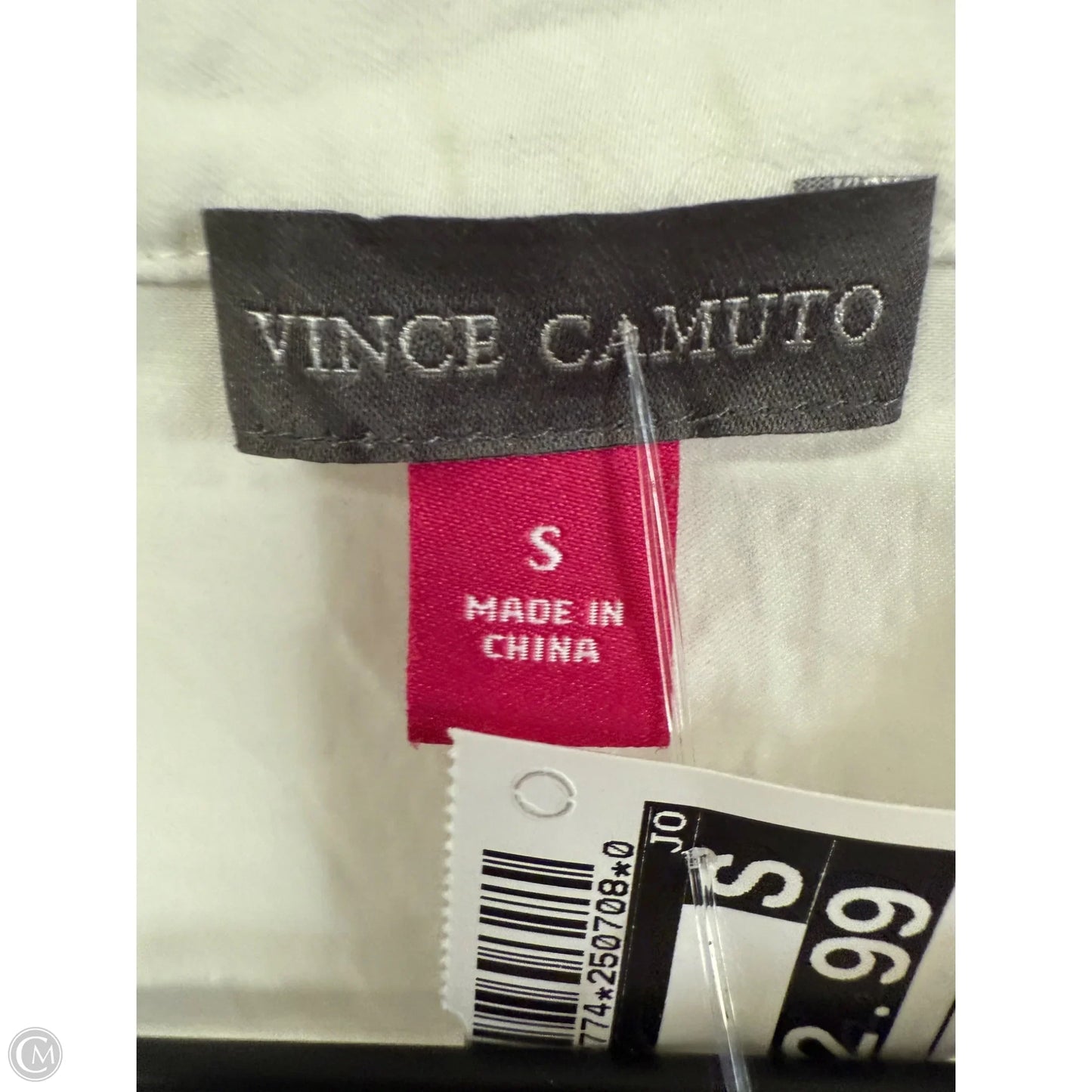 Top Short Sleeve By Vince Camuto In White, Size: S