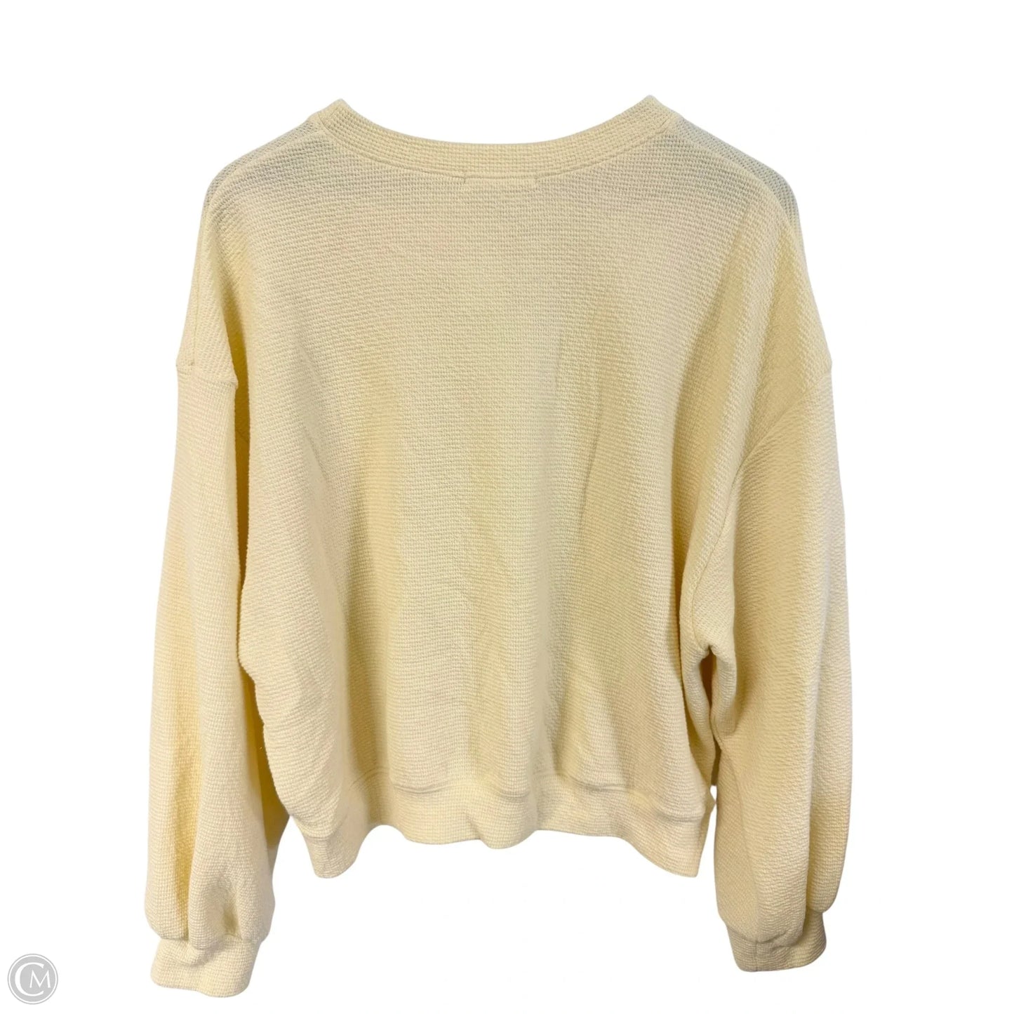 Sweatshirt Crewneck By Tres Bien In Yellow, Size: M