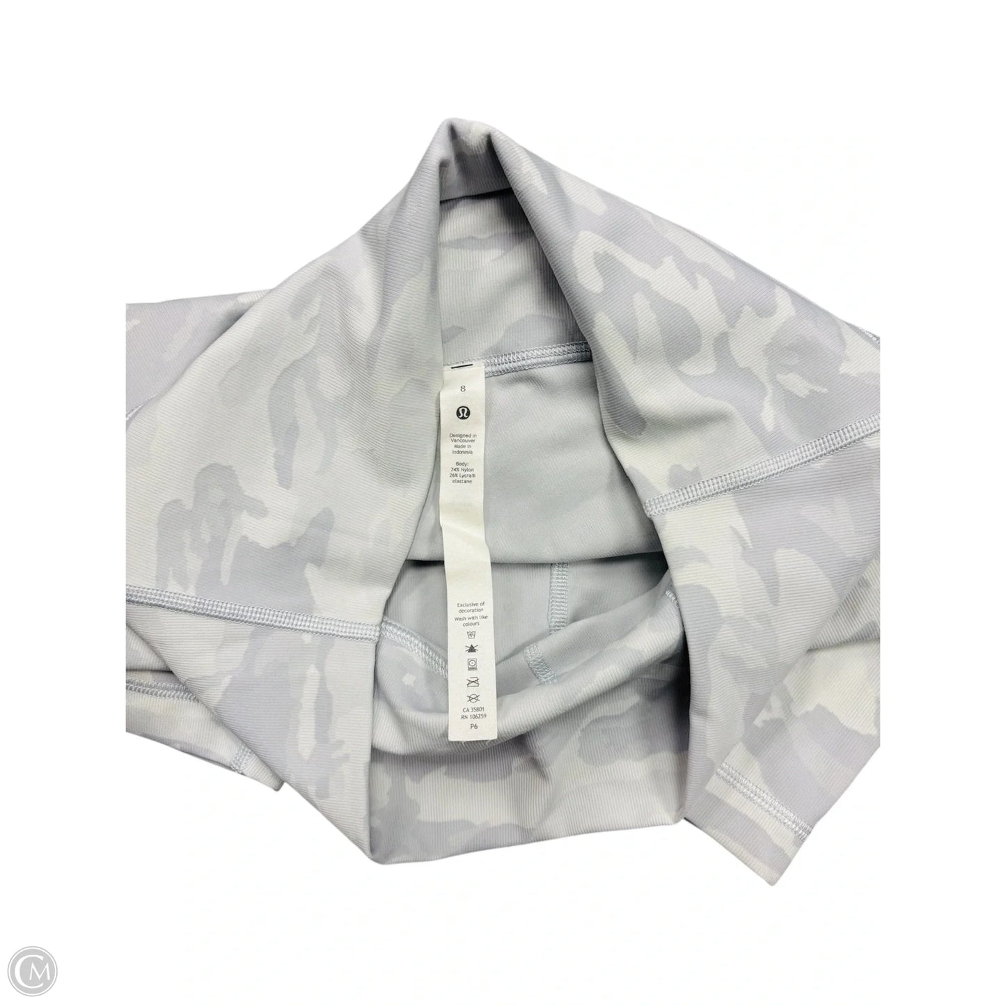 Athletic Shorts By Lululemon In Camouflage Print, Size: 8