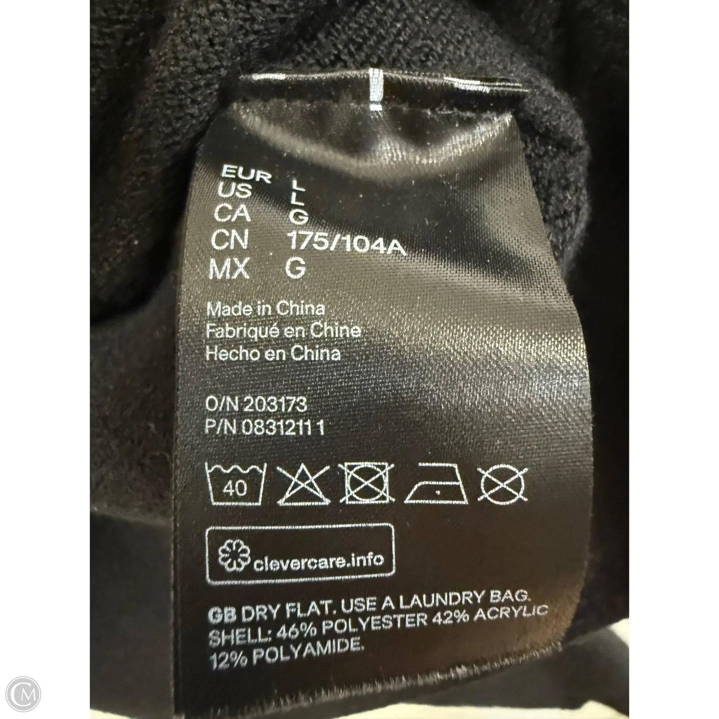 Sweater By H&m In Black, Size: L