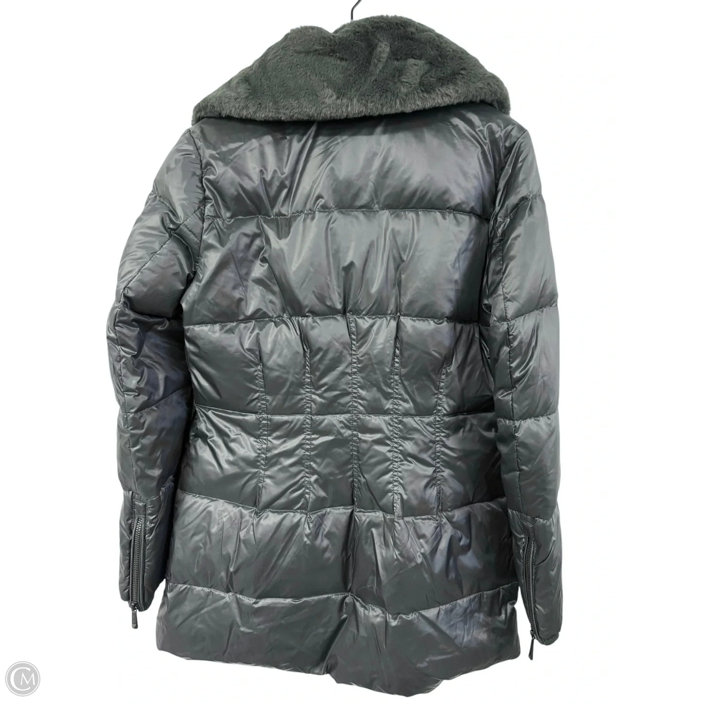 Coat Puffer & Quilted By Bcbgmaxazria In Grey, Size: M