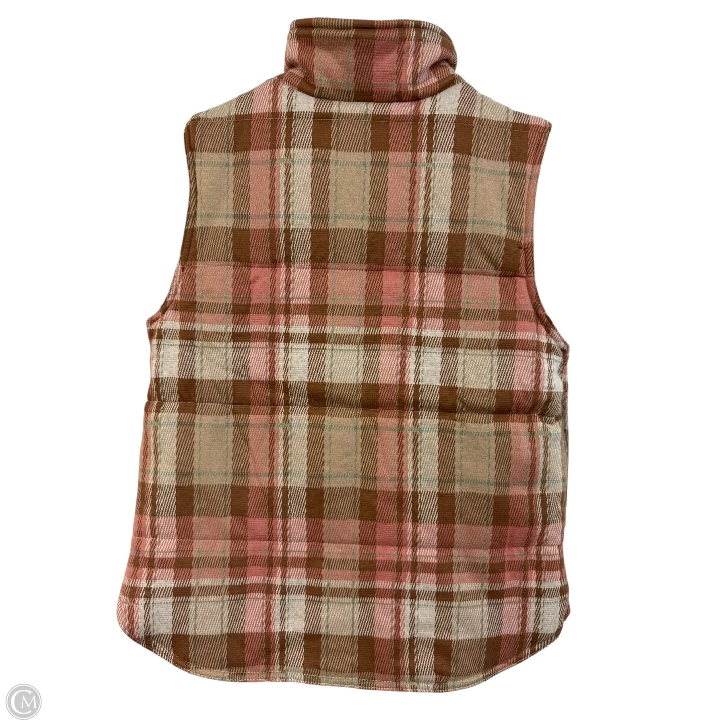 Vest Puffer & Quilted By Staccato In Brown & Pink, Size: S