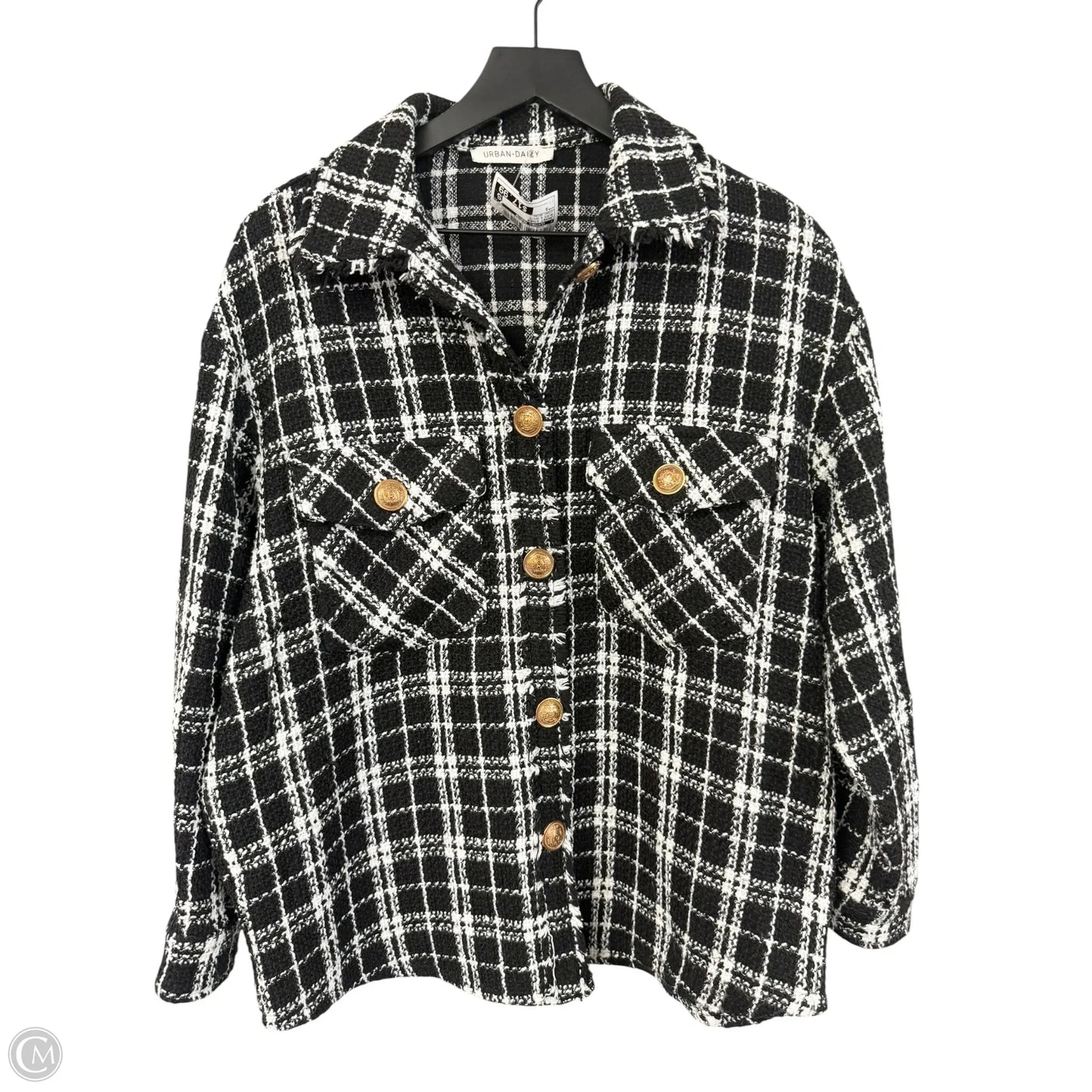 Jacket Other By Clothes Mentor In Black & White, Size: S
