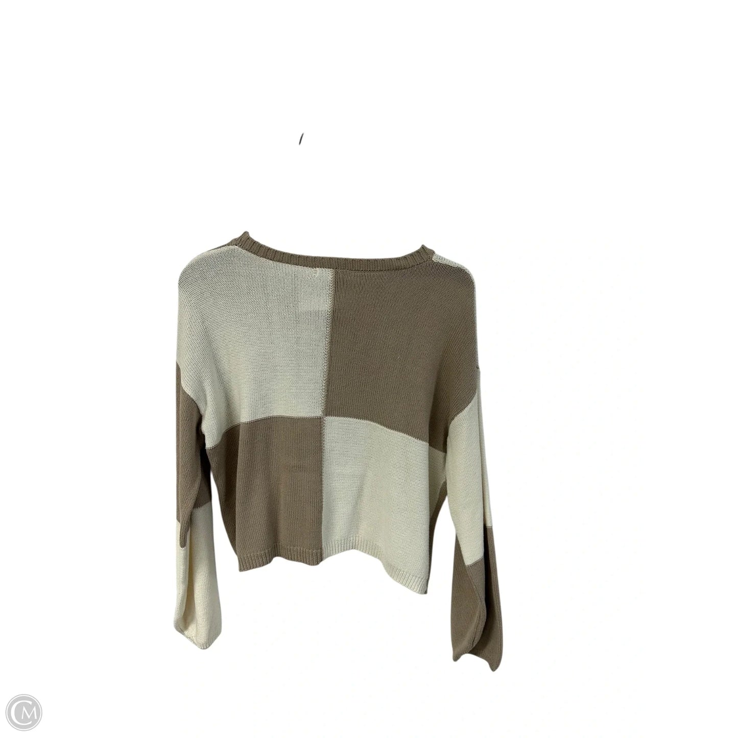 Sweater By Z Supply In Cream & Tan, Size: M