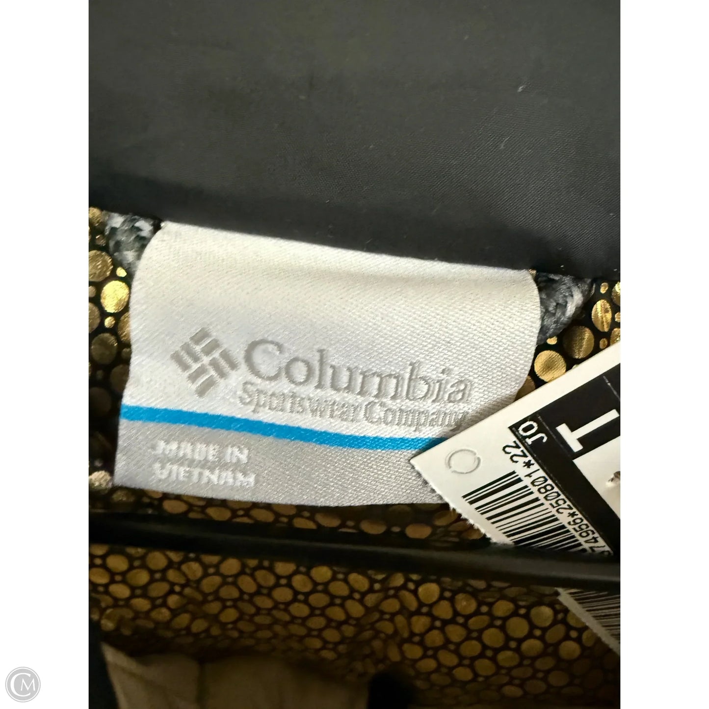 Coat Parka By Columbia In Black & Tan, Size: L