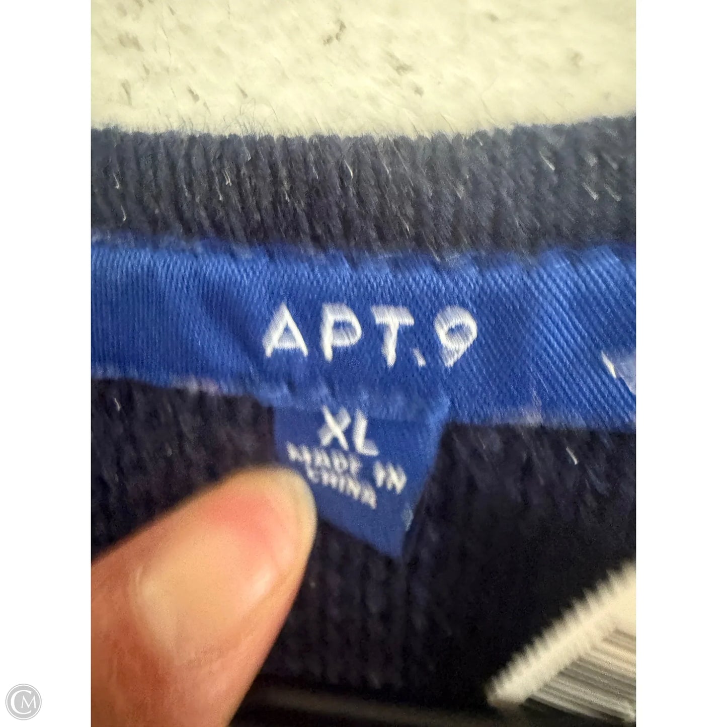 Sweater Cardigan By Apt 9 In Multi-colored, Size: Xl