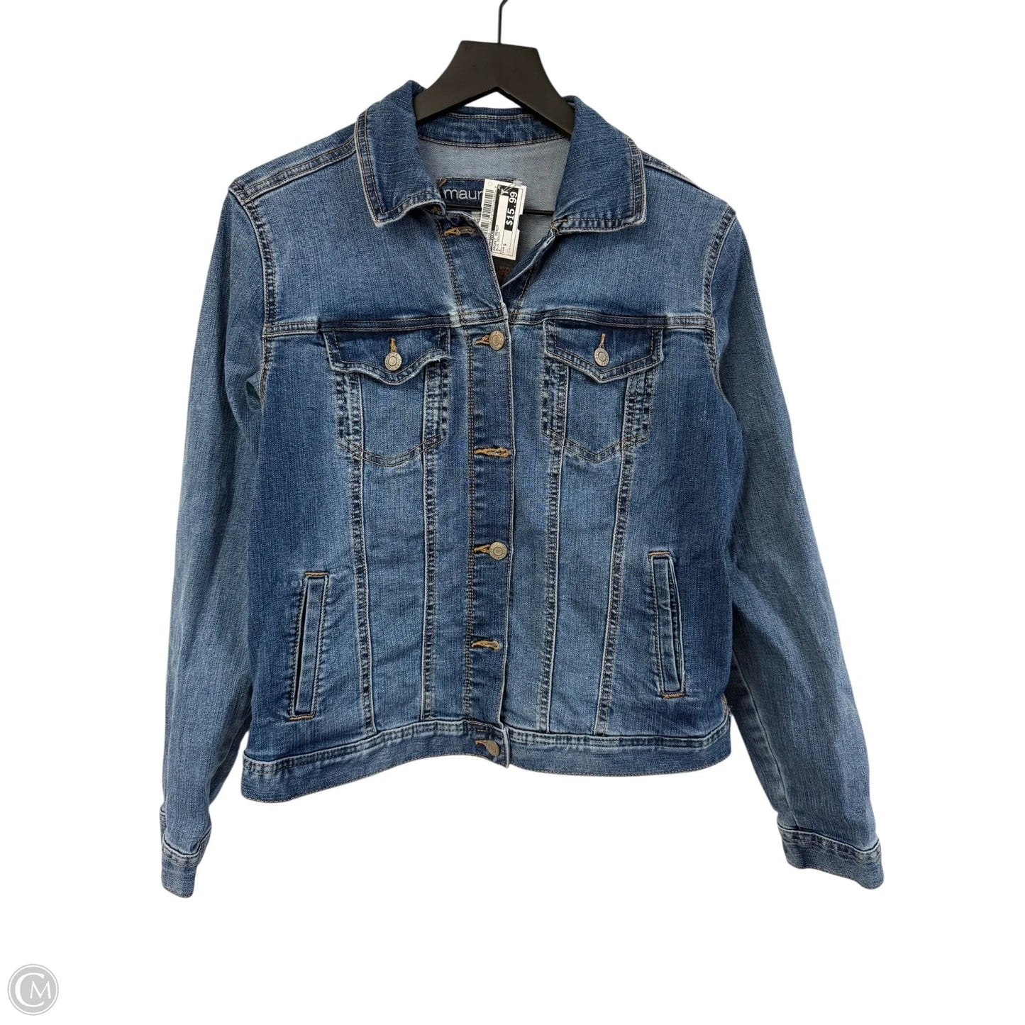 Jacket Denim By Maurices In Blue Denim, Size: S